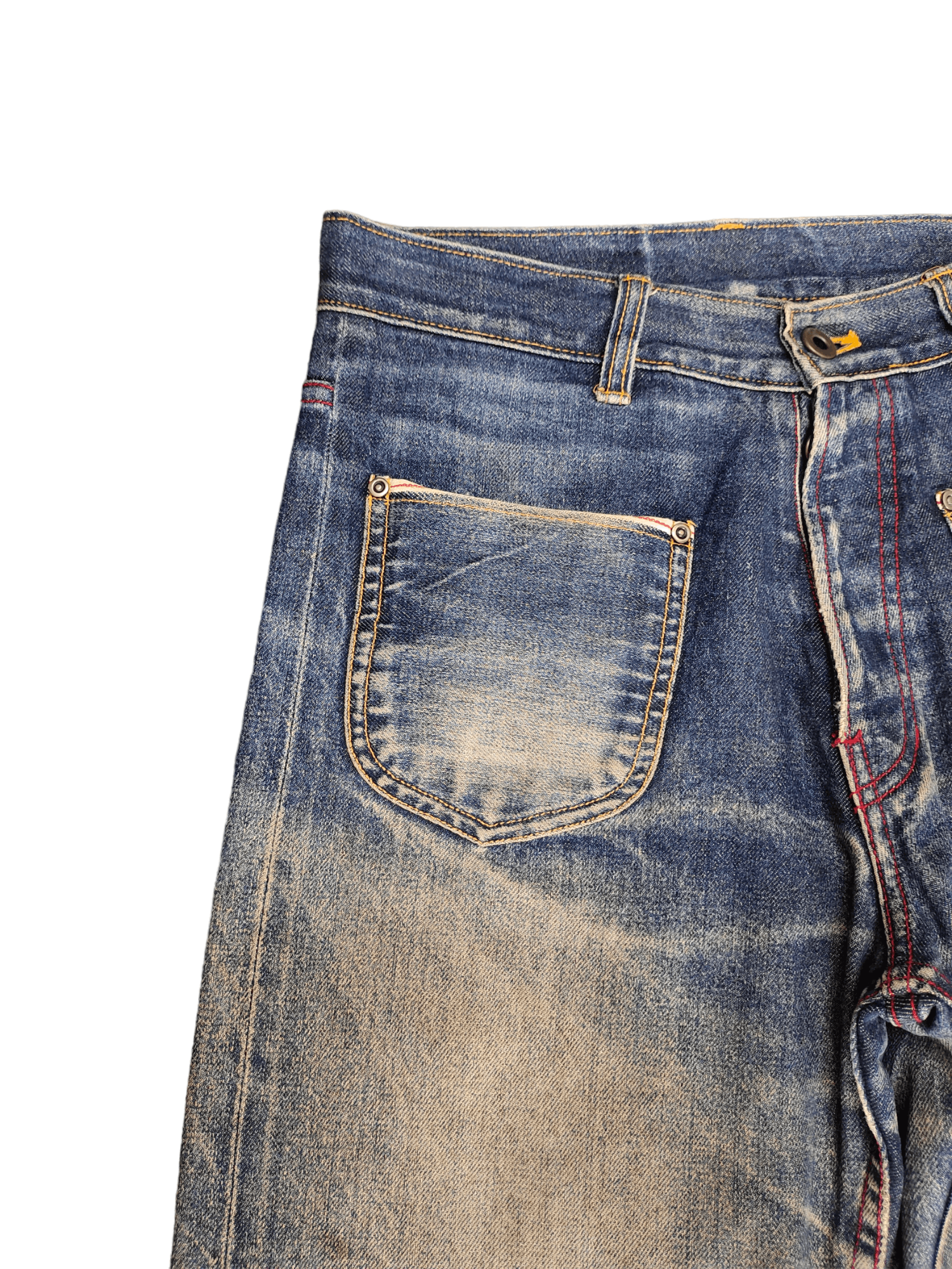 Kapital Changing Times Reversible Selvedge Denim Relaxed Orslow Size US 29 - 5 Thumbnail