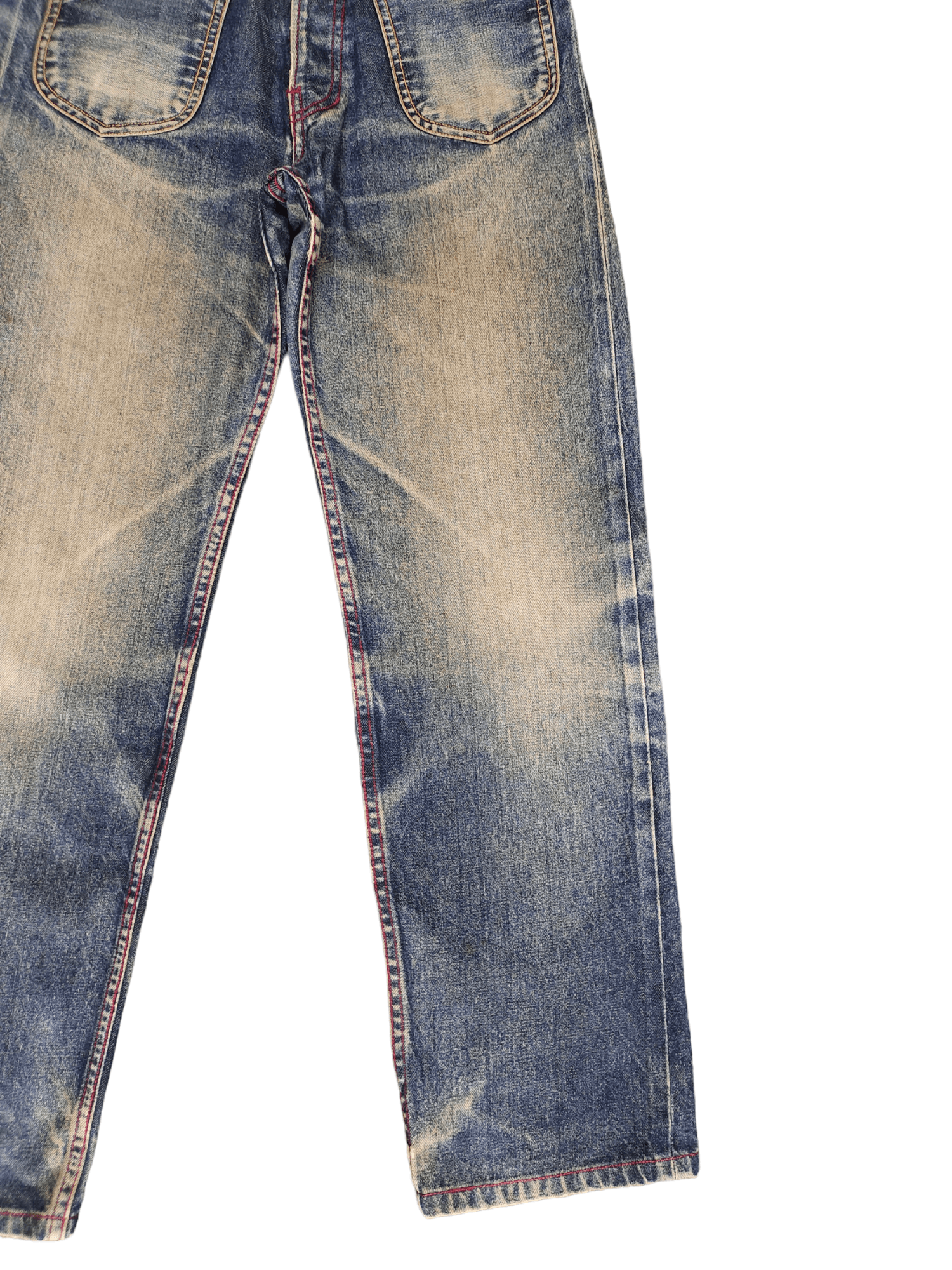 Kapital Changing Times Reversible Selvedge Denim Relaxed Orslow Size US 29 - 7 Thumbnail