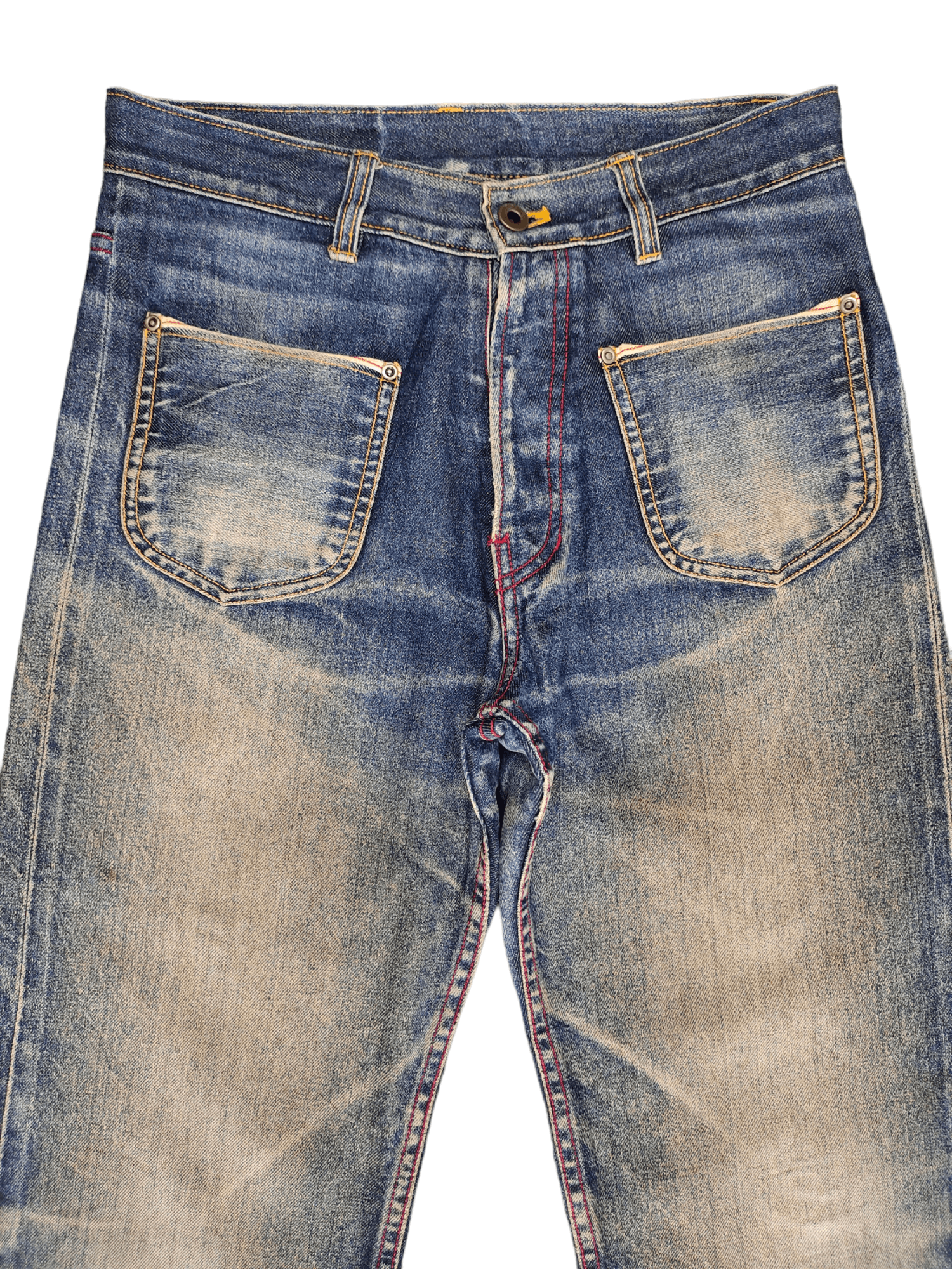 Kapital Changing Times Reversible Selvedge Denim Relaxed Orslow Size US 29 - 4 Thumbnail
