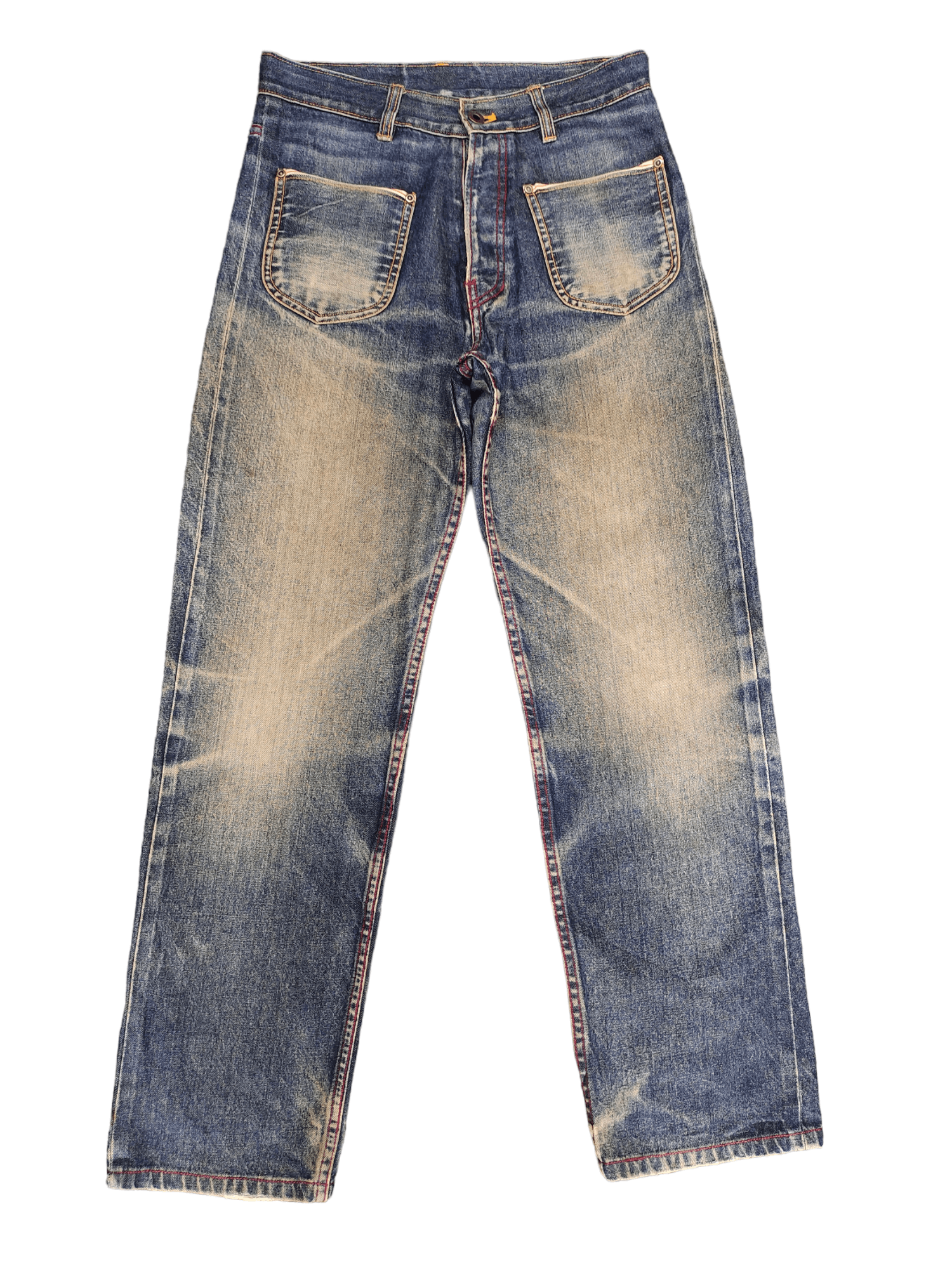 Kapital Changing Times Reversible Selvedge Denim Relaxed Orslow Size US 29 - 1 Thumbnail