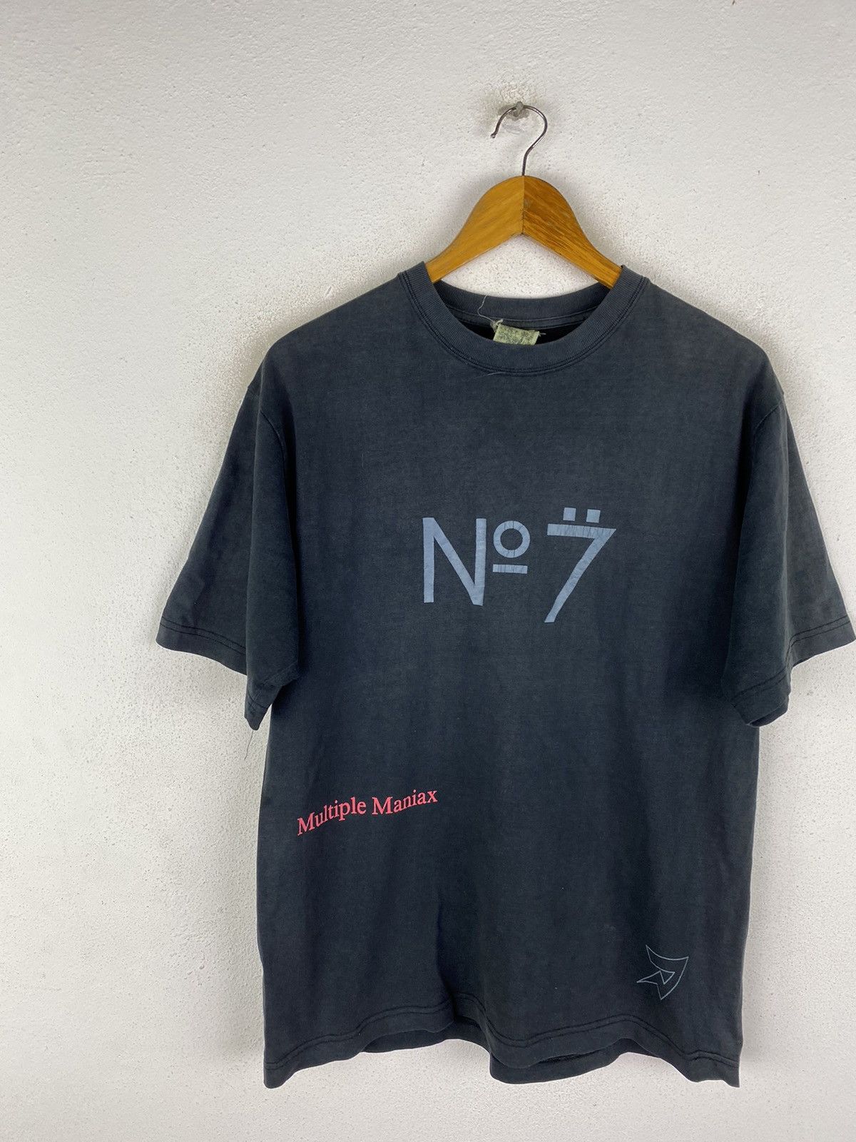 Designer × Japanese Brand Vintage Multiple Maniax No.7 Graphic T-Shirt Black 2000s Size US L / EU 52-54 / 3 - 6 Thumbnail