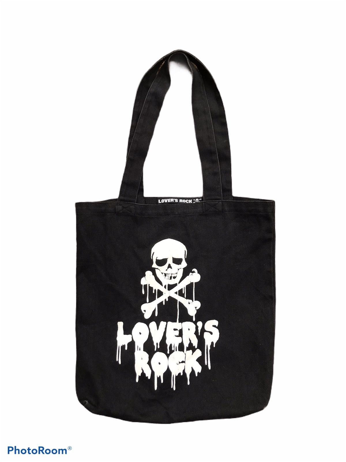 Japanese Brand × Vintage vintage rare 90s “lovers rock” skulls cross bones X totebag Size ONE SIZE - 1 Thumbnail