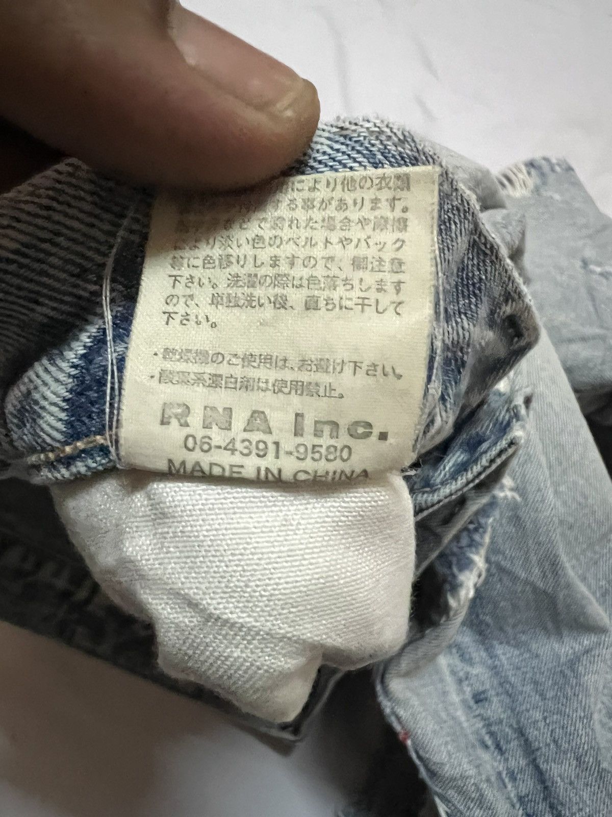 Japanese Brand Sick🔥 Japanese Brand RNA INC washer Patchwork Denim Grunge Size US 34 / EU 50 - 8 Thumbnail