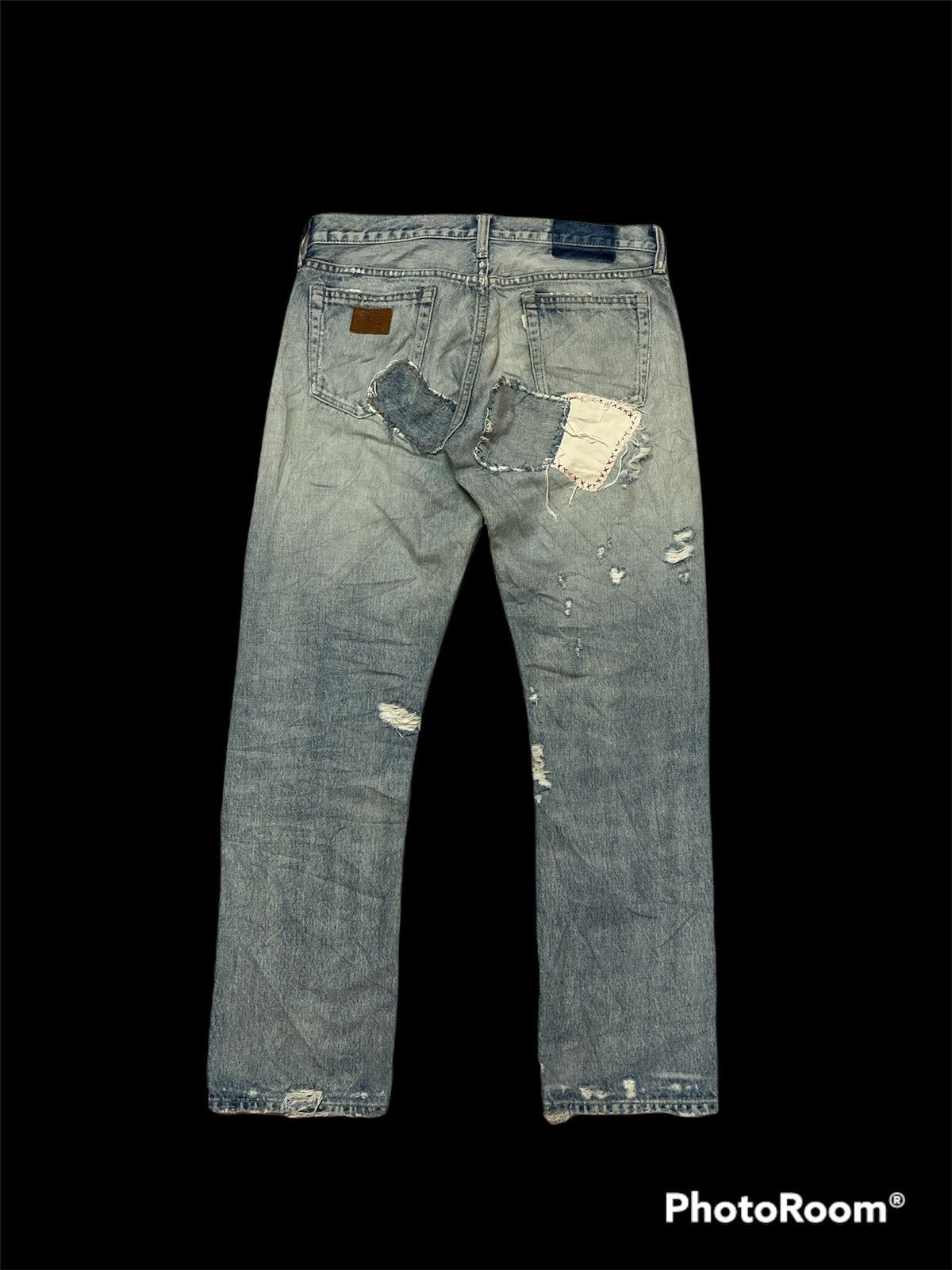 Japanese Brand Sick🔥 Japanese Brand RNA INC washer Patchwork Denim Grunge Size US 34 / EU 50 - 6 Thumbnail