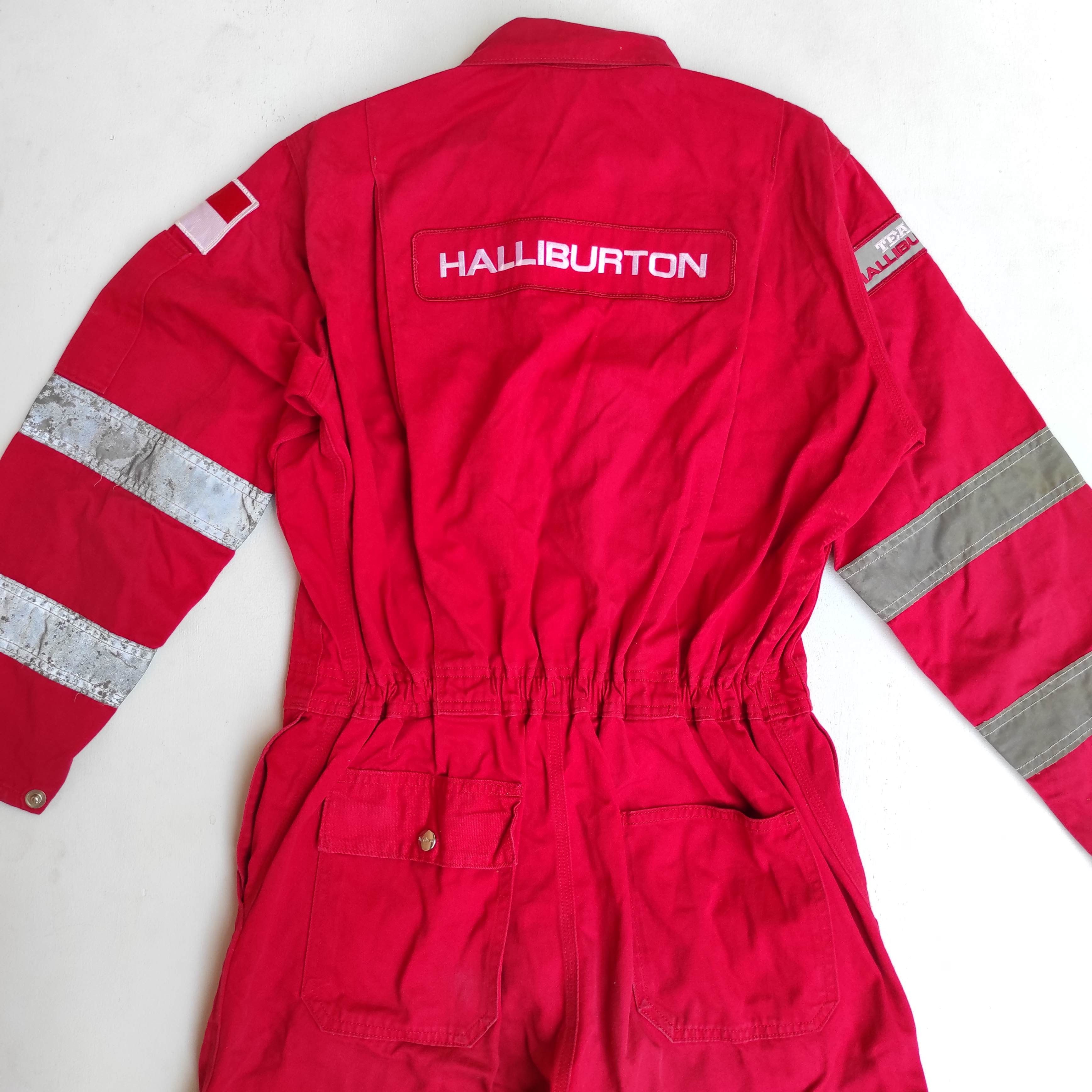 Vintage Halliburton Team Worker Coveralls Jumpsuits Size US 32 / EU 48 - 3 Thumbnail