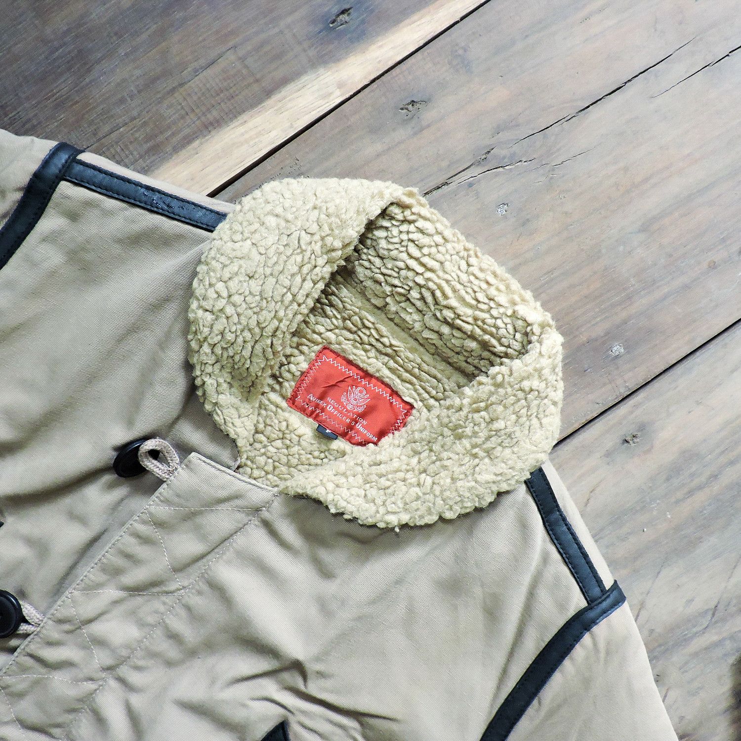 Avirex × Vintage 90’S AVIREX COAST GUARD COAT SHERPA JACKET Size US M / EU 48-50 / 2 - 3 Thumbnail
