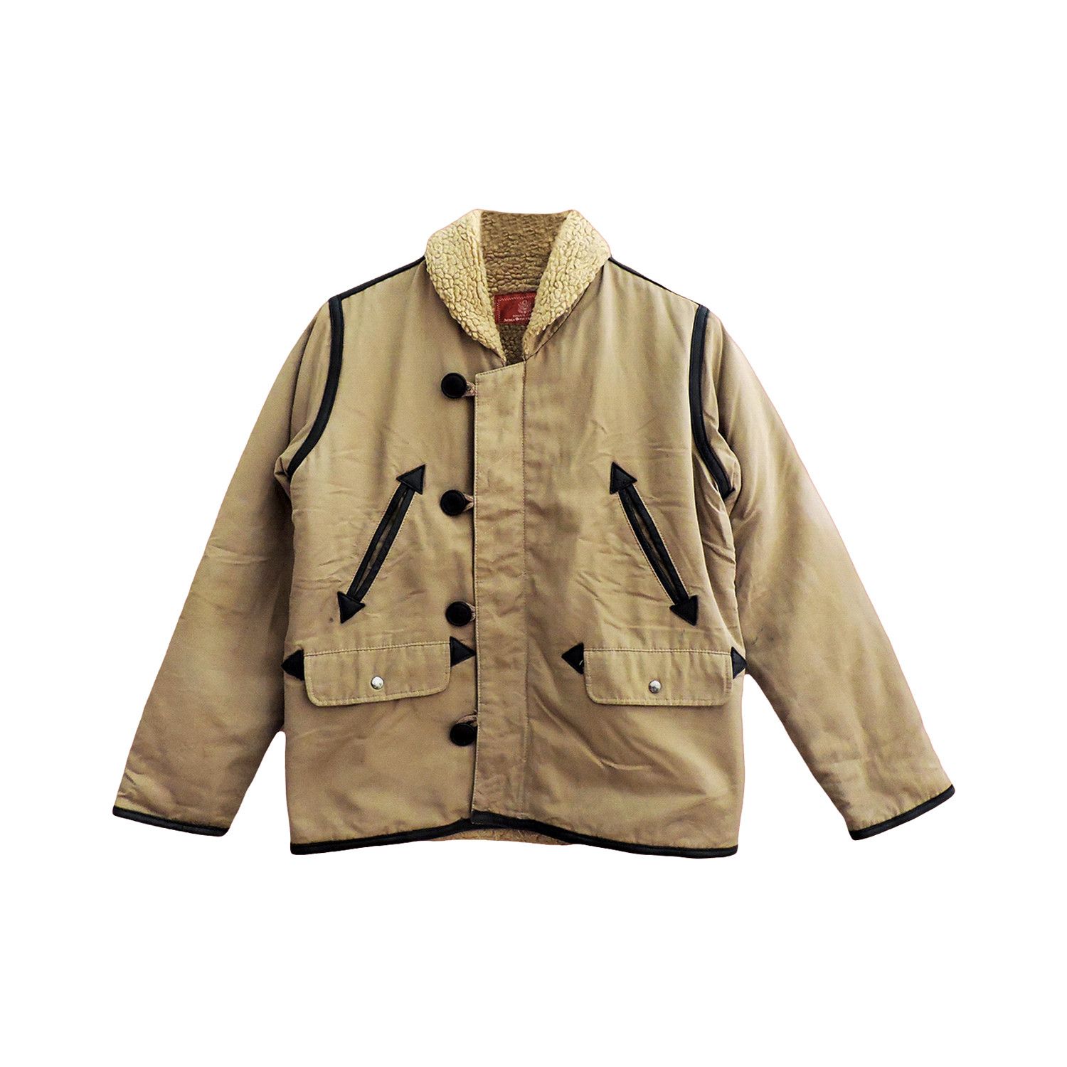 Avirex × Vintage 90’S AVIREX COAST GUARD COAT SHERPA JACKET Size US M / EU 48-50 / 2 - 1 Thumbnail