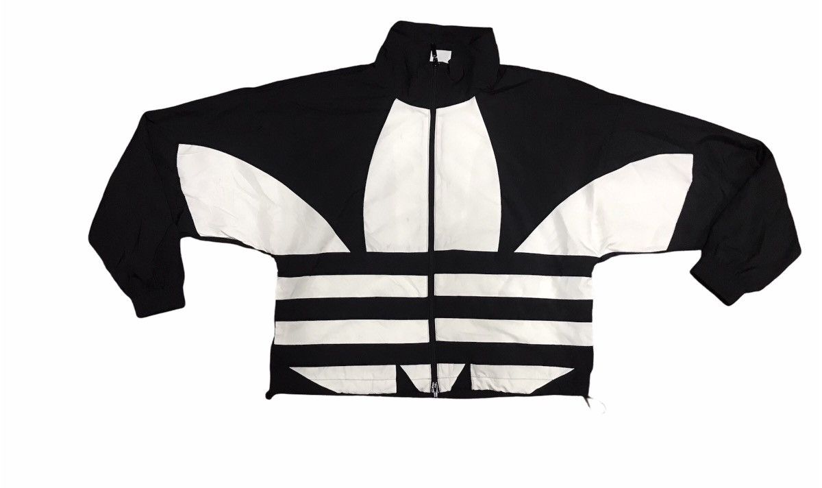 Adidas Adidas croptop big logo zipper jacket Size US M / EU 48-50 / 2 - 1 Thumbnail