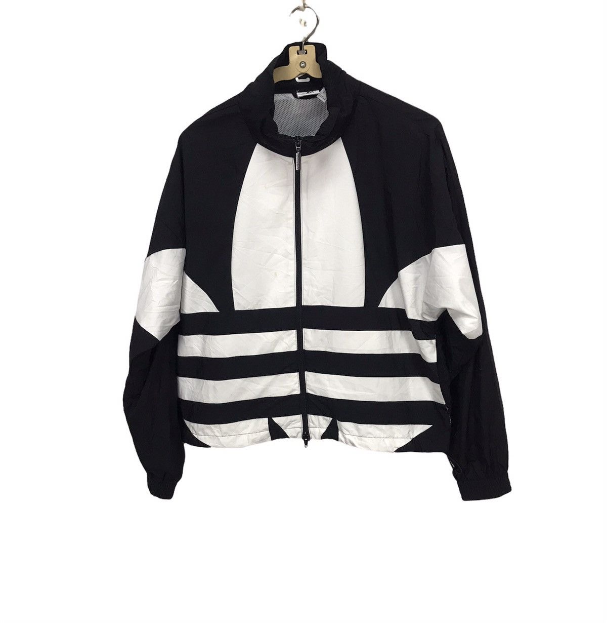 Adidas Adidas croptop big logo zipper jacket Size US M / EU 48-50 / 2 - 2 Thumbnail