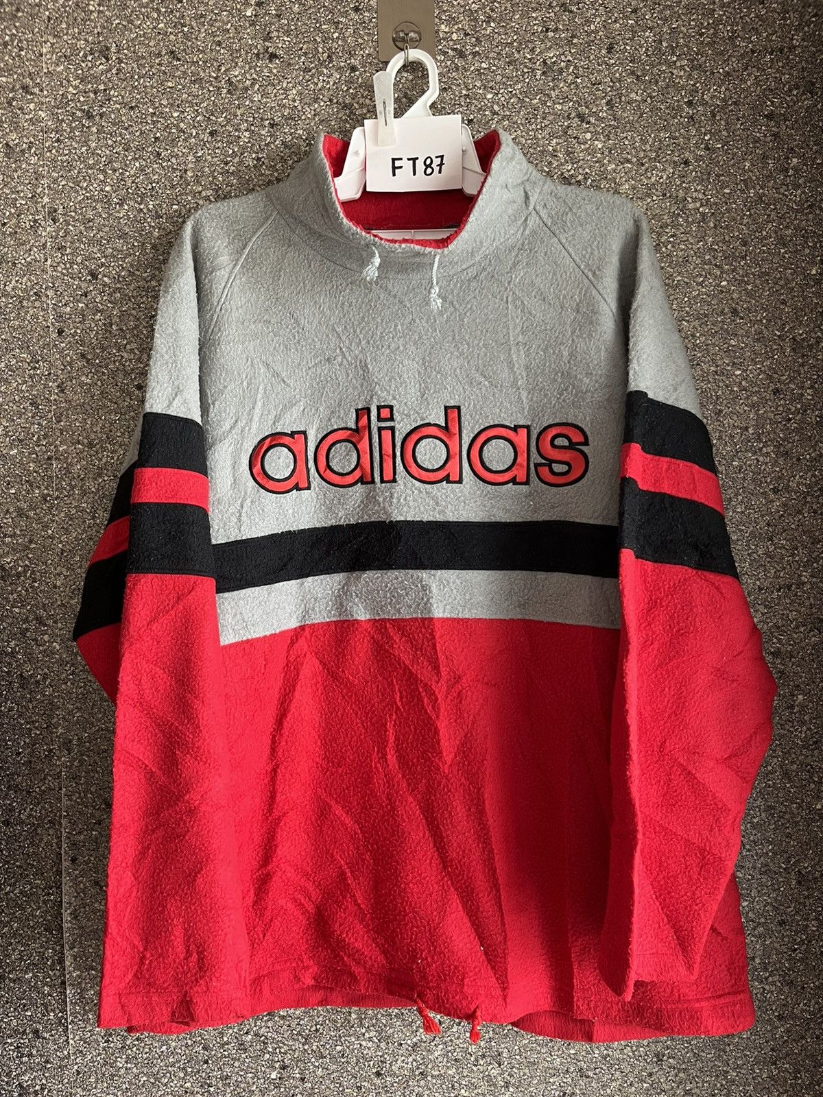 image of Vintage Adidas Ft87 in Red, Men's (Size 2XL)