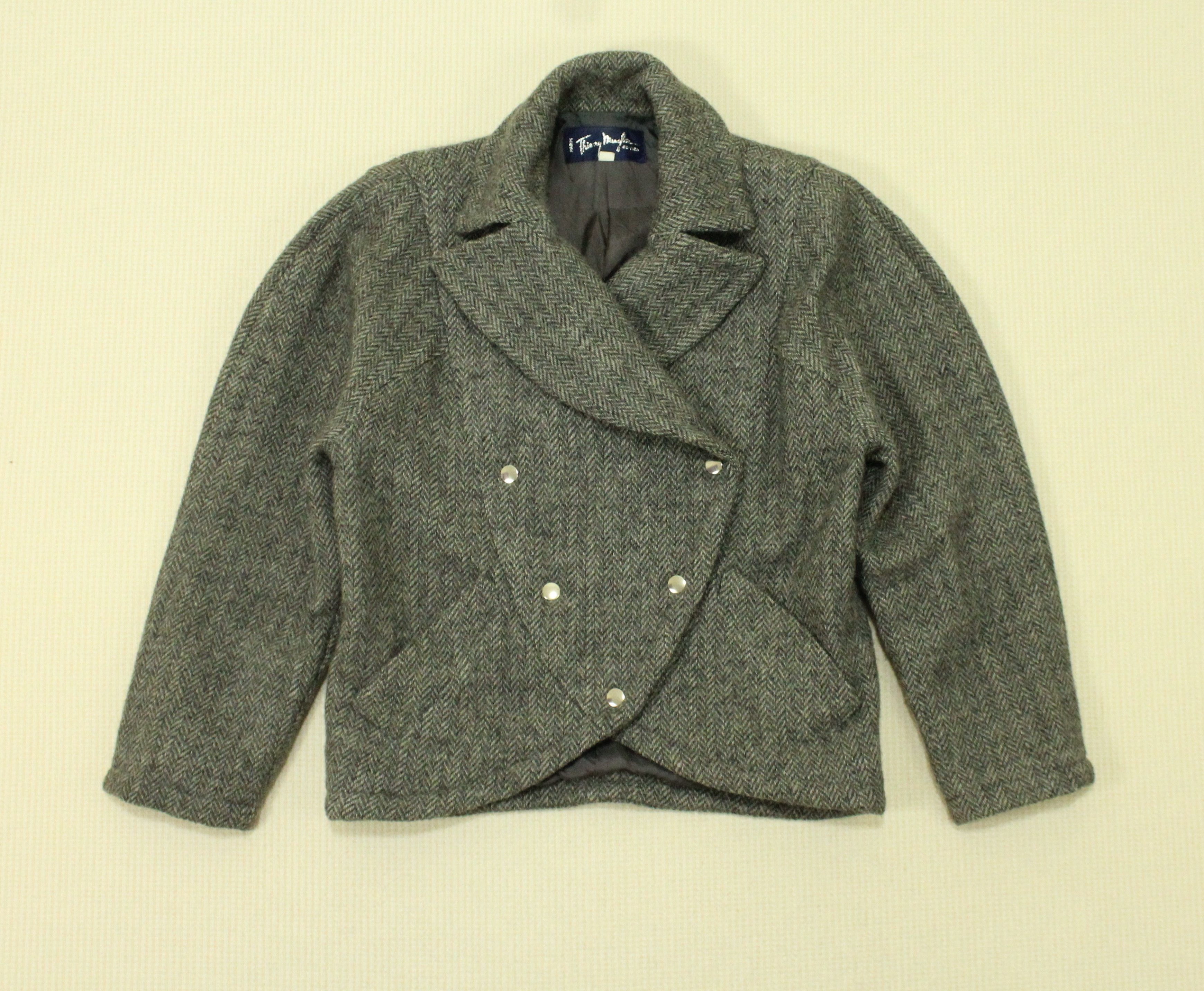 Thierry Mugler THIERRY MUGLER Jacket Wool Mohair Vintage Size M / US 6-8 / IT 42-44 - 1 Thumbnail