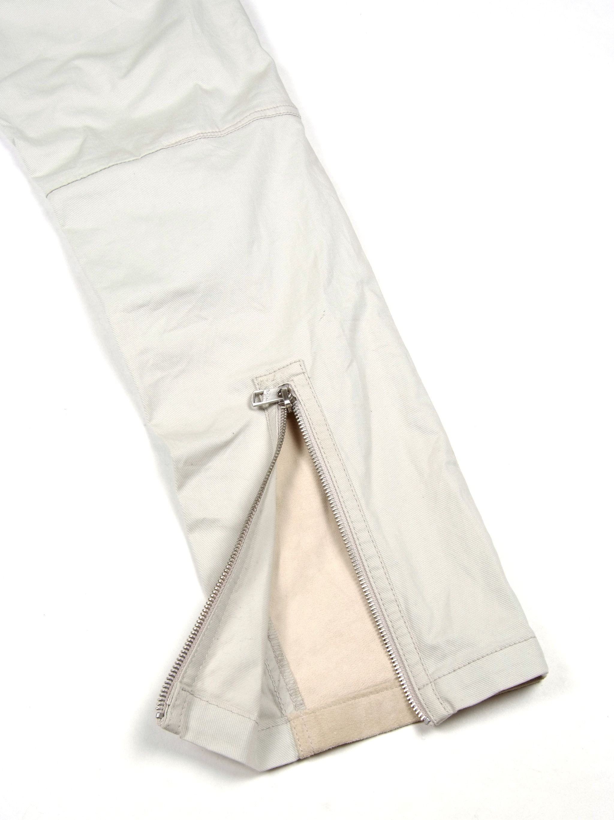 Calvin Klein × Calvin Klein 205W39NYC × Raf Simons Rare Calvin Klein Capsule Suede Zip Detail Biker Pants Size US 32 / EU 48 - 3 Thumbnail