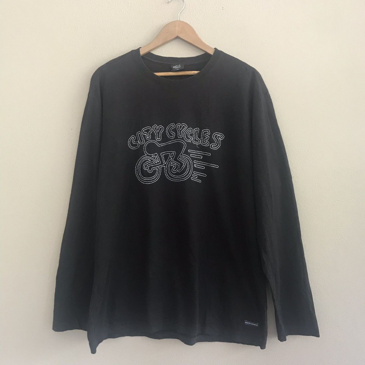 image of Keith Haring Long Sleeve Shirt in Black, Men's (Size XL)