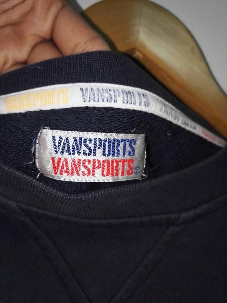 Van Vintage Sweatshirt VAN SPORTS Big Logo Embroidered (ss362) Size US L / EU 52-54 / 3 - 4 Thumbnail