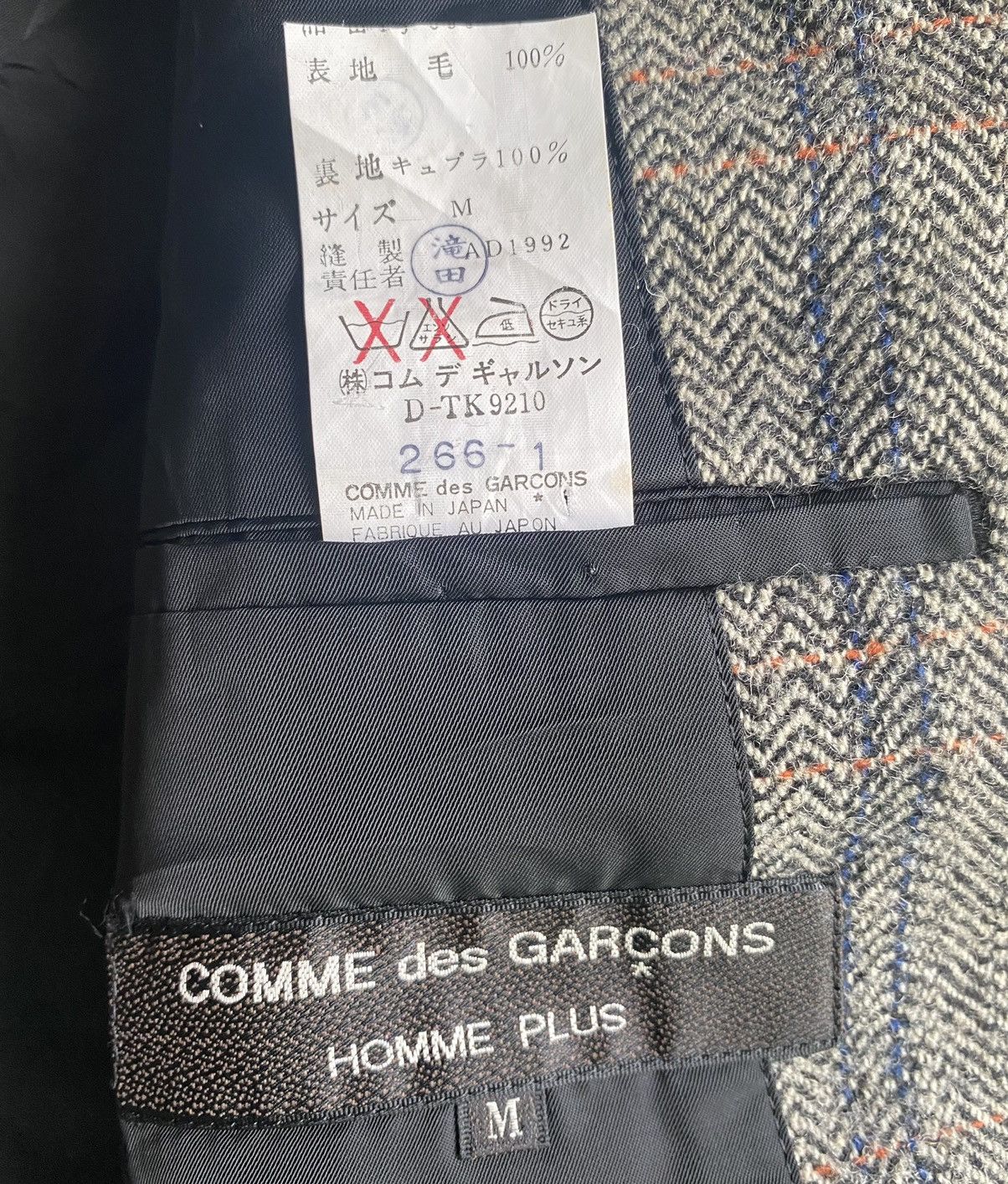 Comme des Garcons Homme Plus Vintage Fall93 Wool Oversize Blazer Size US M / EU 48-50 / 2 - 3 Thumbnail