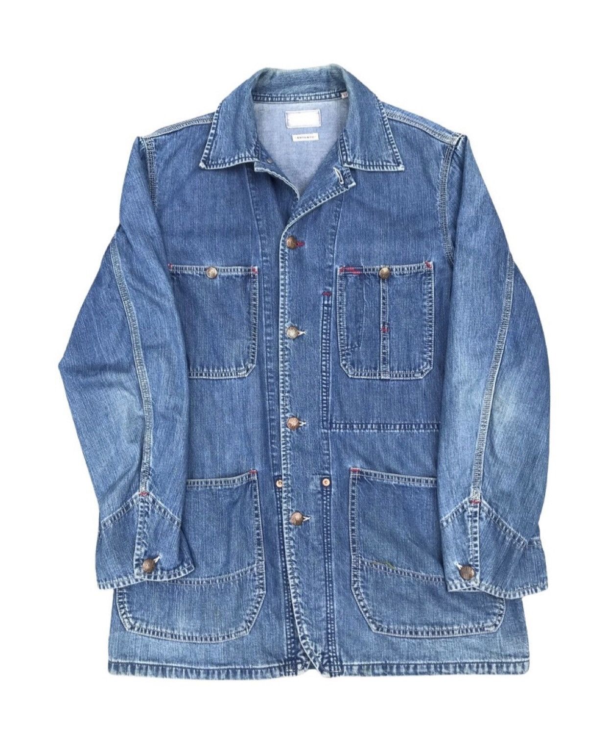 Blue Blue Japan × Orslow × Vintage Vintage BLueBLue Japan Chore Jacket Size US M / EU 48-50 / 2 - 1 Thumbnail