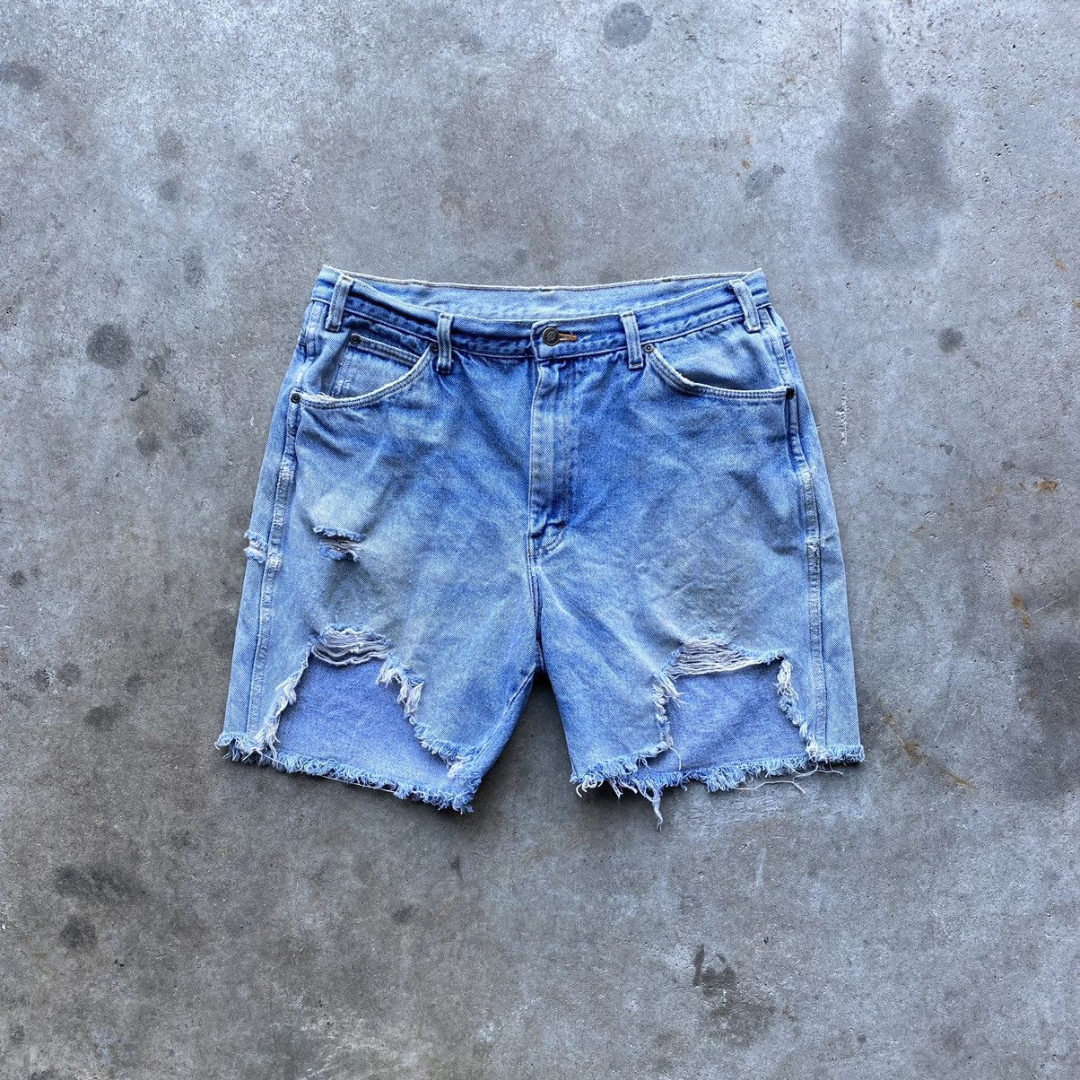 Vintage vintage Y2K DICKIES Distressed Denim jorts shorts | Grailed