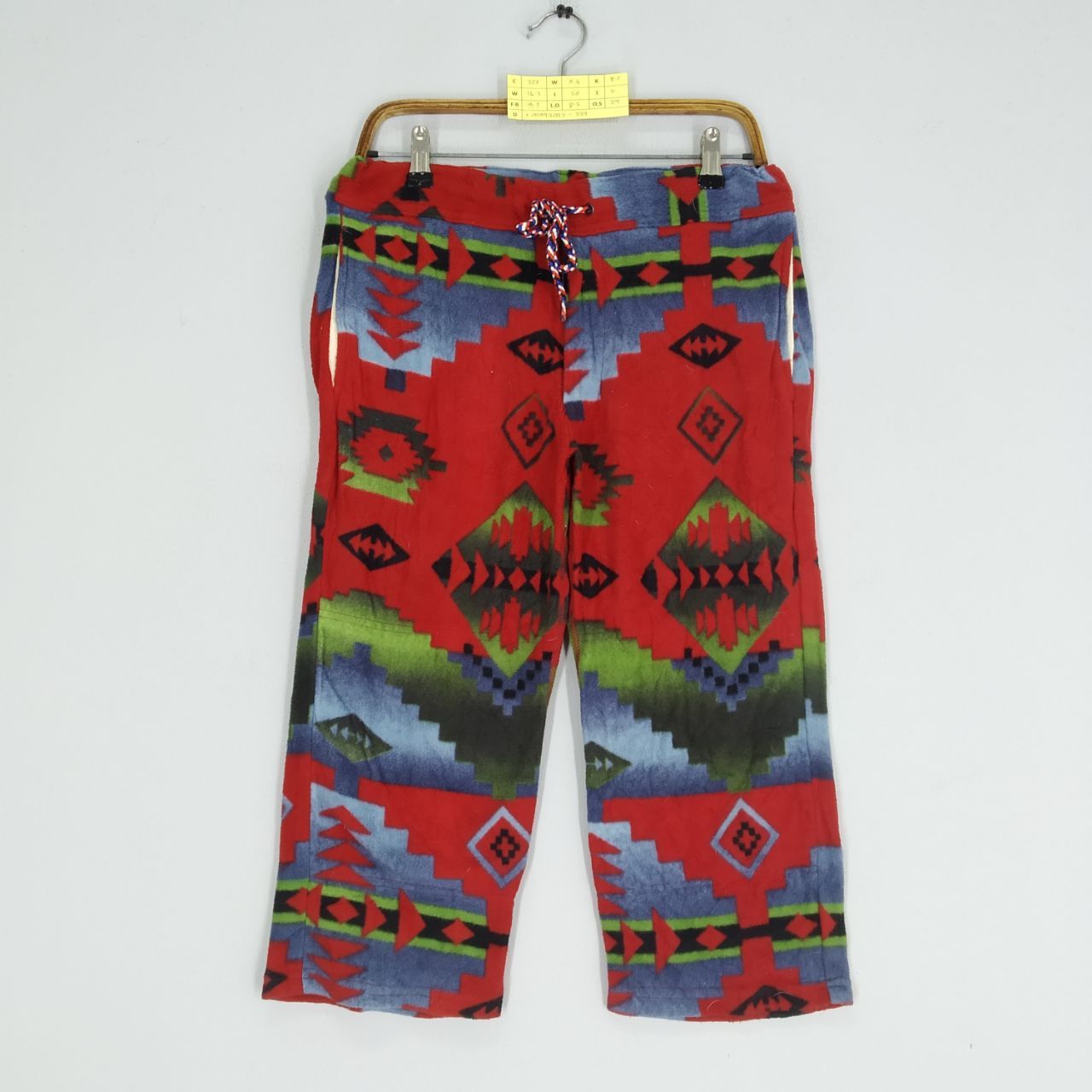 image of Made In USA x Sunny Sports Vintage Sunny Sports Usa Tribal Aztec Navajo Pattern Pants in Red (Size 