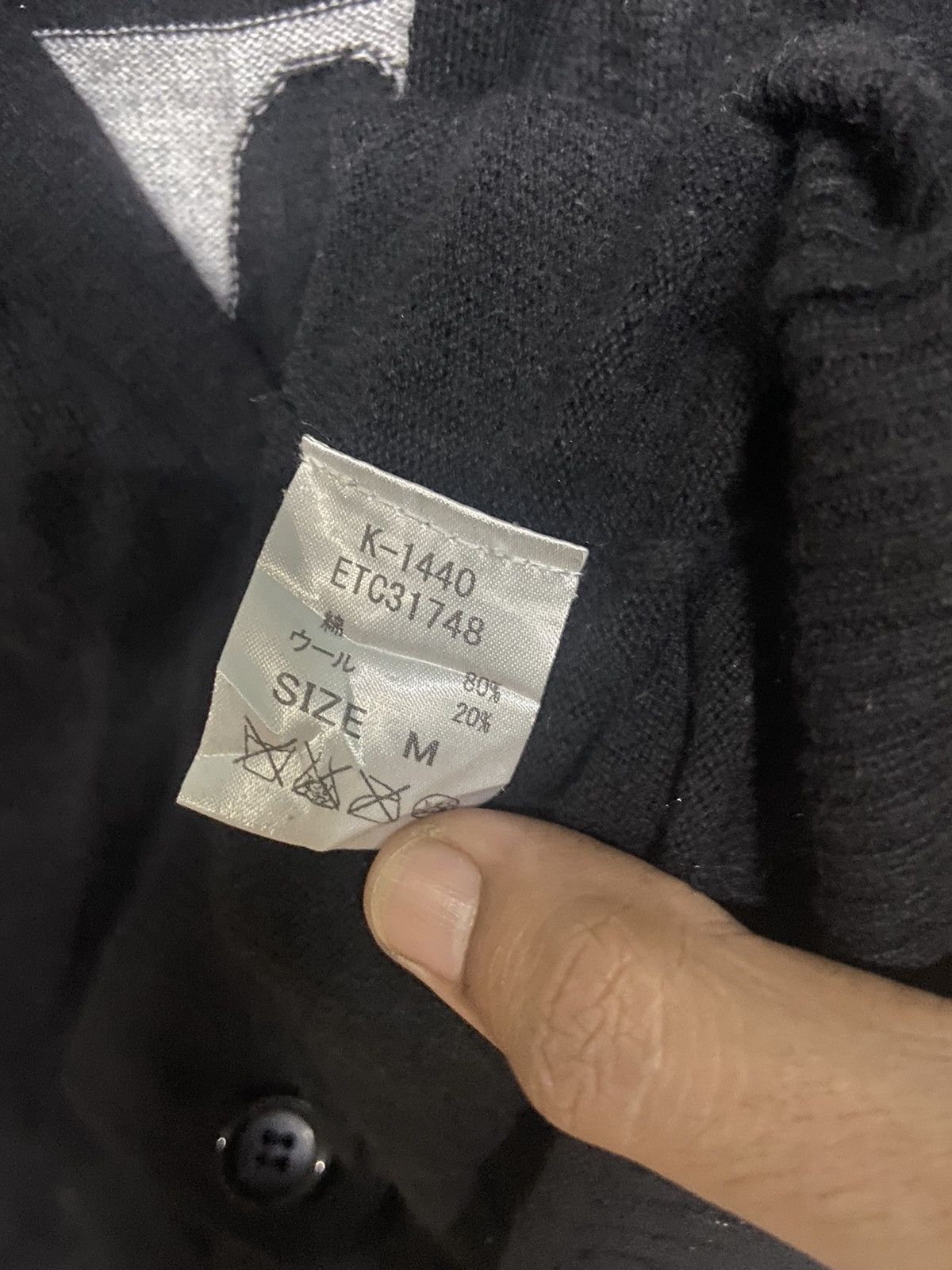 Japanese Brand RNA Alternative Syndrome Big Logo Cardigan Size US M / EU 48-50 / 2 - 5 Thumbnail