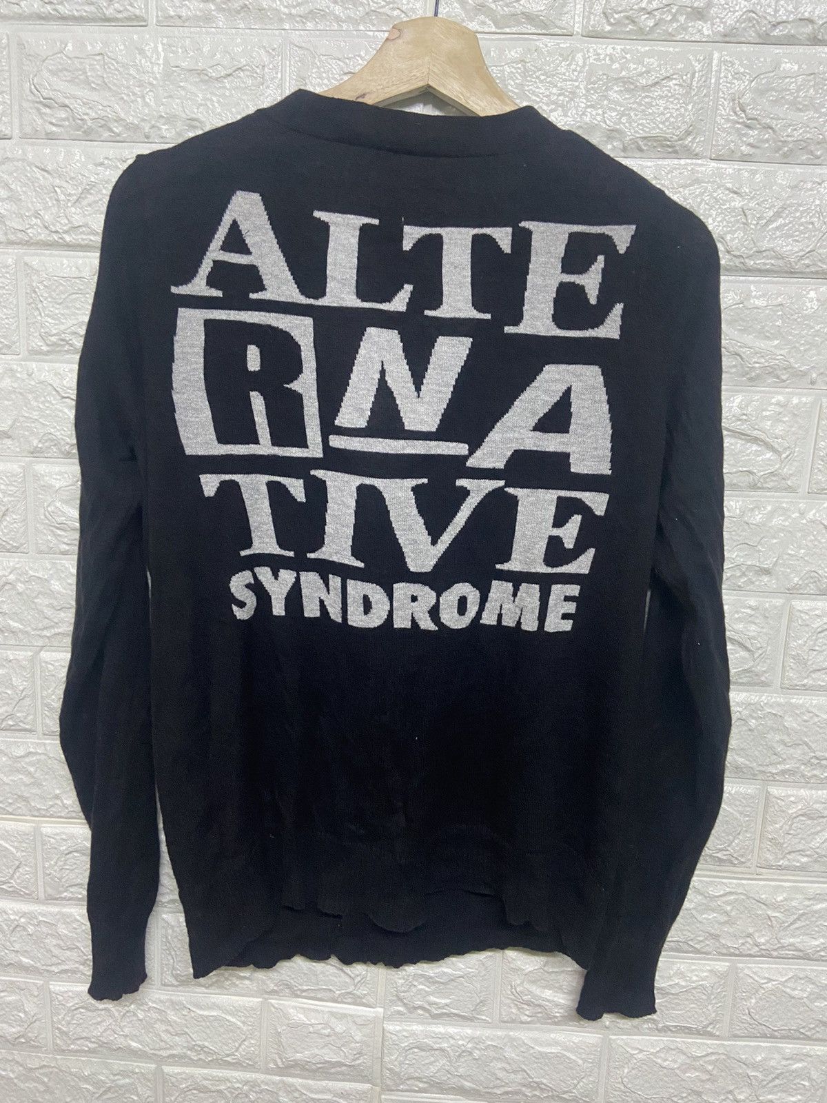 Japanese Brand RNA Alternative Syndrome Big Logo Cardigan Size US M / EU 48-50 / 2 - 1 Thumbnail