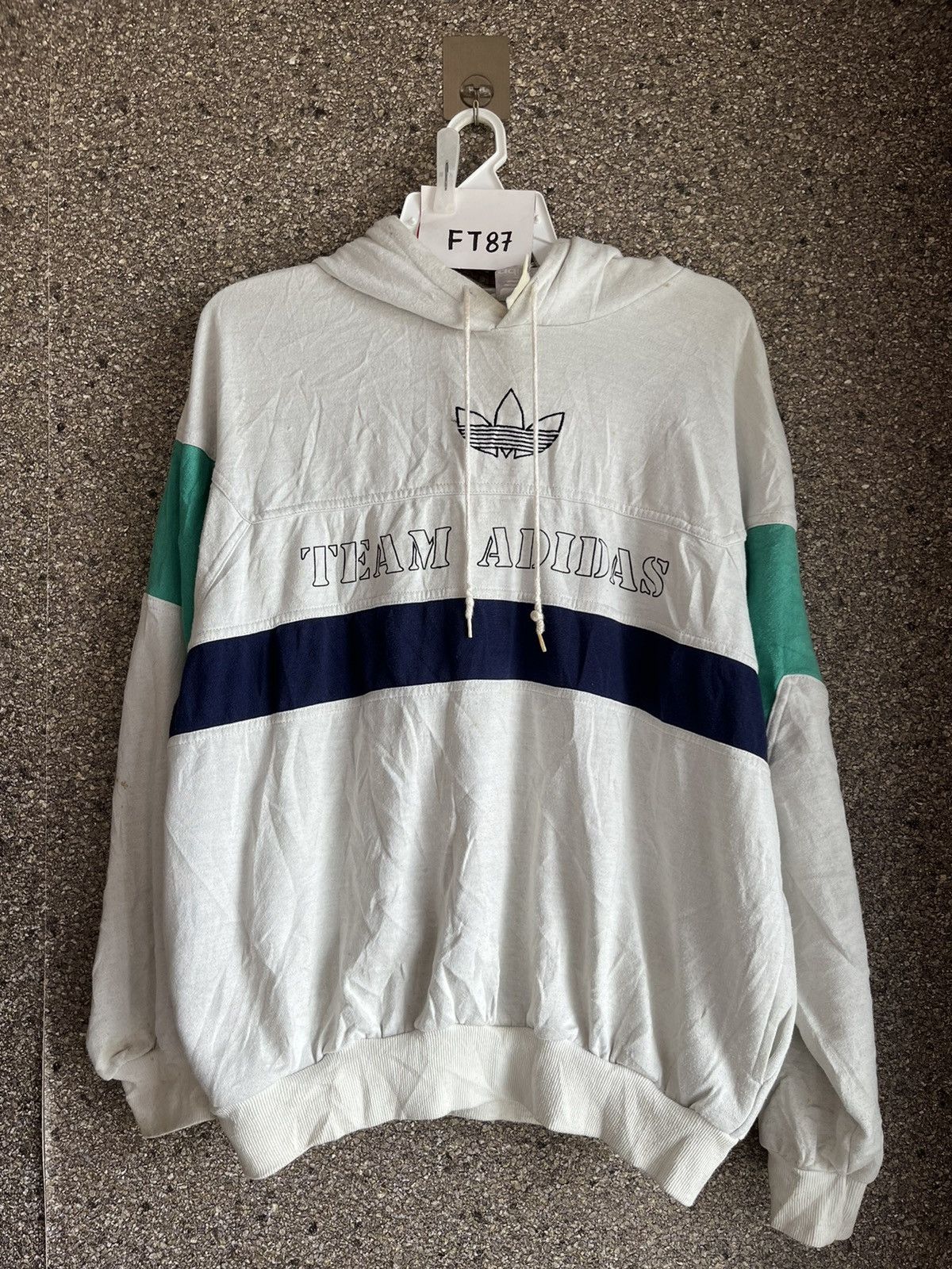 image of Vintage Team Adidas Ft87 in White, Men's (Size XL)