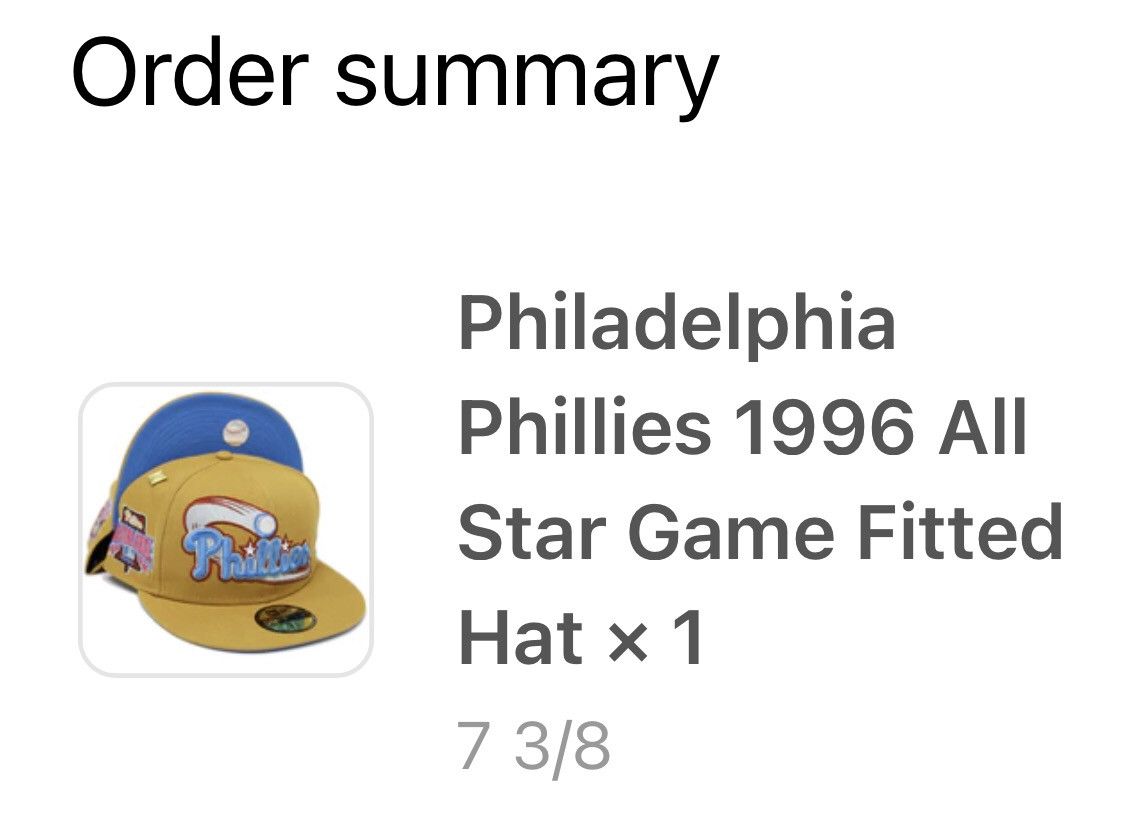 Capsule × New Era Capsule Exclusive Philadelphia Phillies 1996 All Star 7 3/8 Size ONE SIZE - 10 Thumbnail