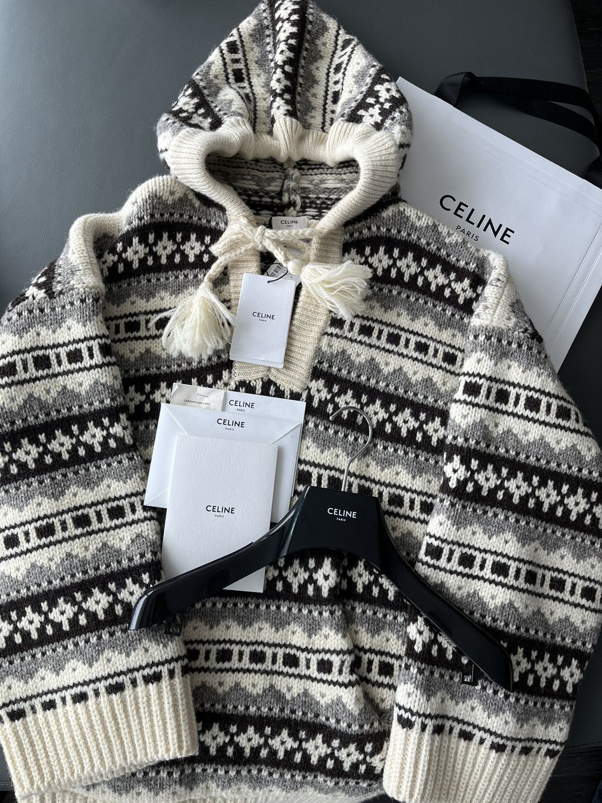 image of Super Runway Celine By Hedi Slimane Sweater, Men's (Size XL)