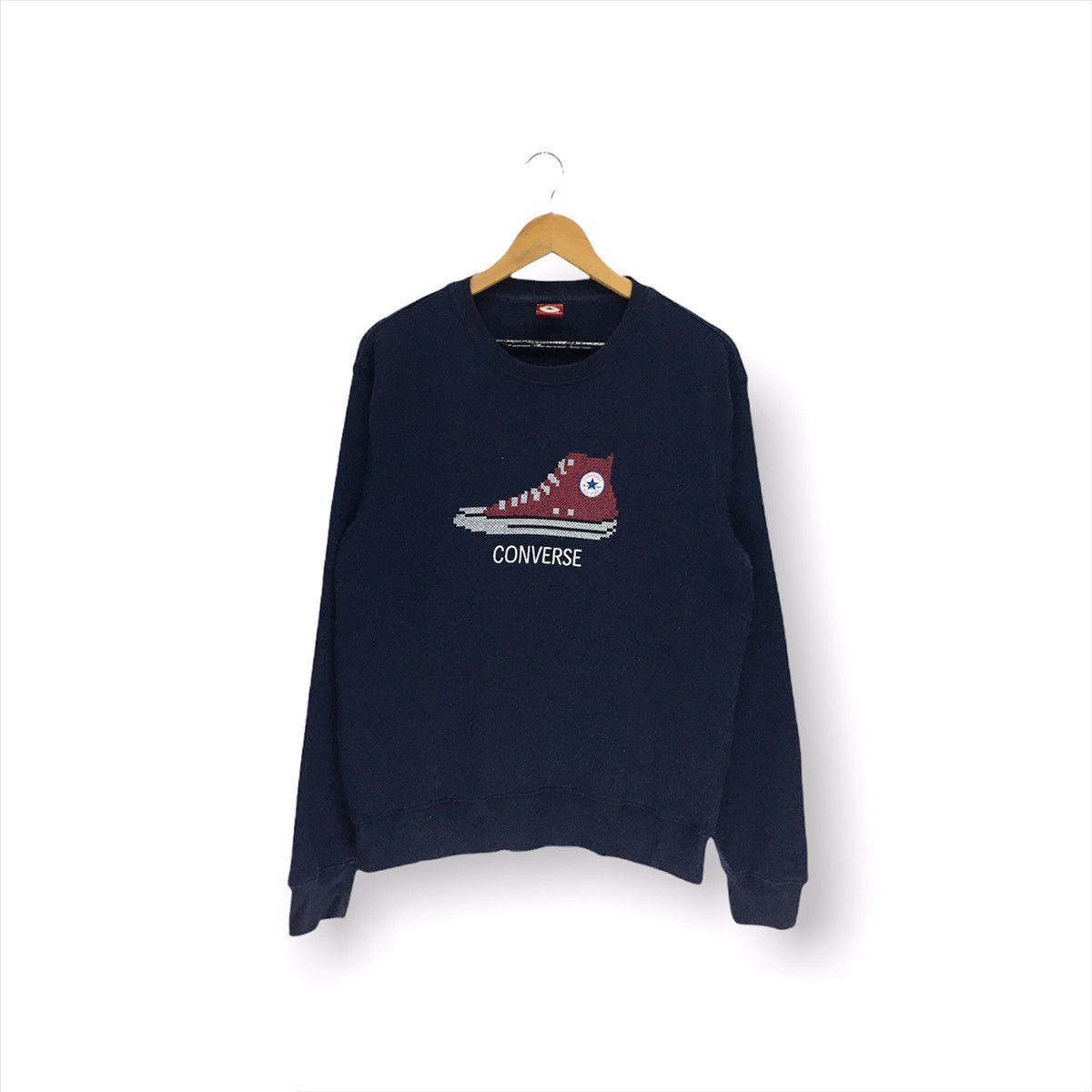 Converse × Vintage Vintage Converse Shoes Design Sweatshirt Size US M / EU 48-50 / 2 - 1 Thumbnail