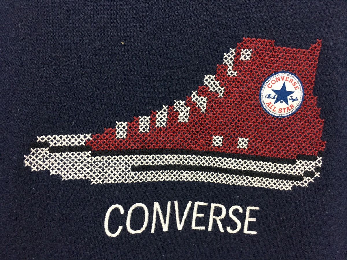 Converse × Vintage Vintage Converse Shoes Design Sweatshirt Size US M / EU 48-50 / 2 - 3 Thumbnail