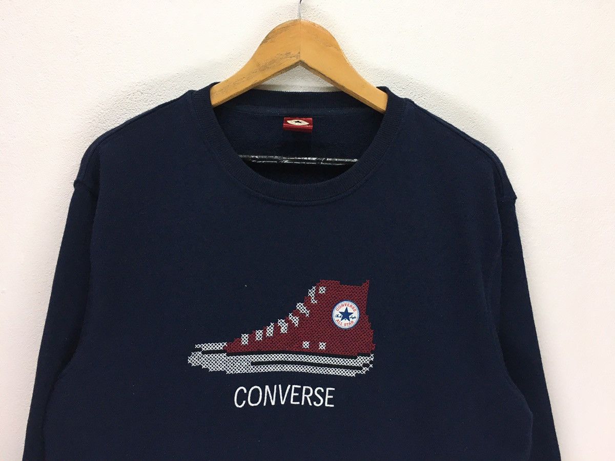 Converse × Vintage Vintage Converse Shoes Design Sweatshirt Size US M / EU 48-50 / 2 - 2 Thumbnail
