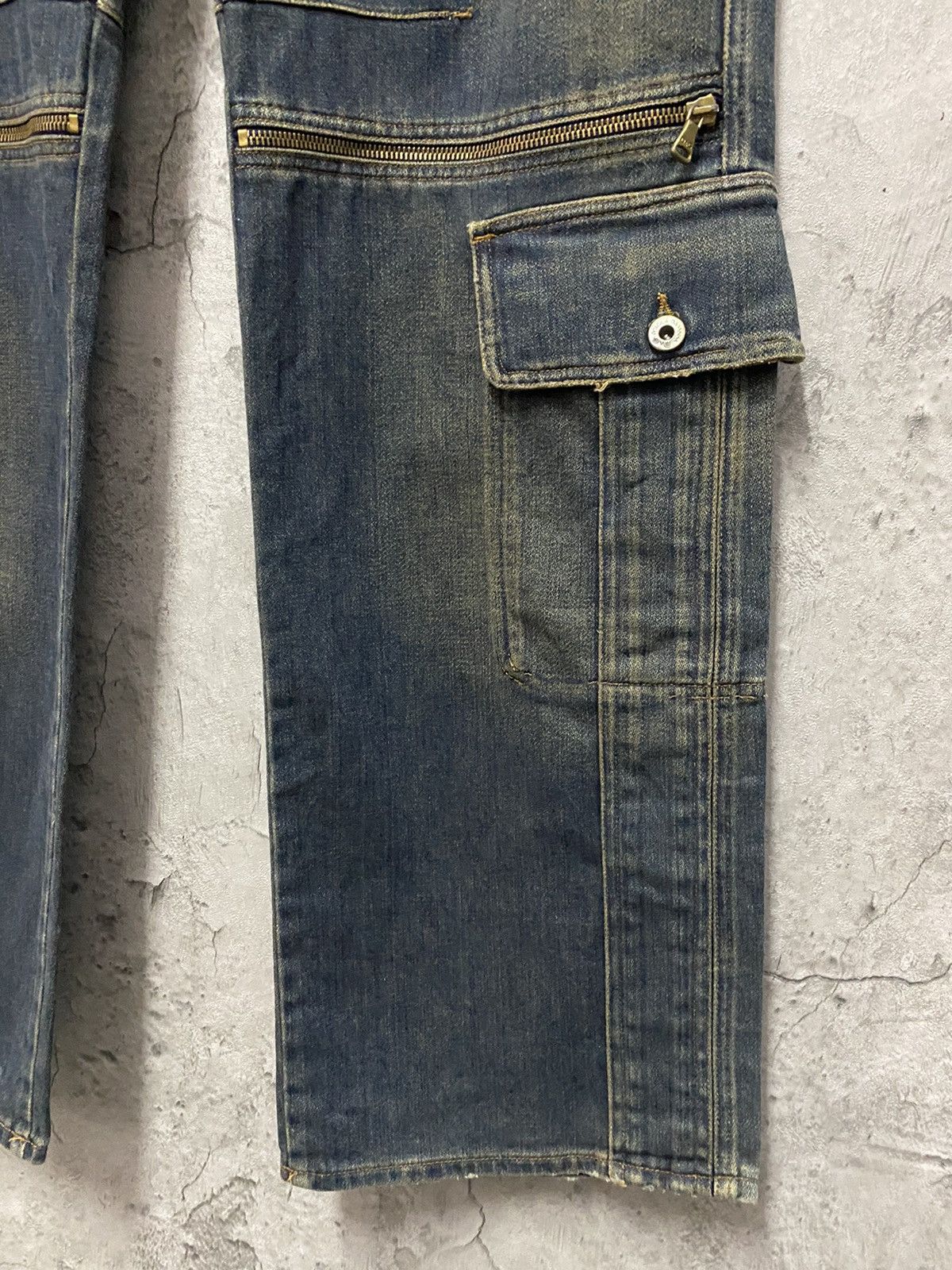 Dolce & Gabbana SS 2003 Dolce & Gabanna Reconstructed Cargo Zipper Denim Size US 32 / EU 48 - 11 Thumbnail