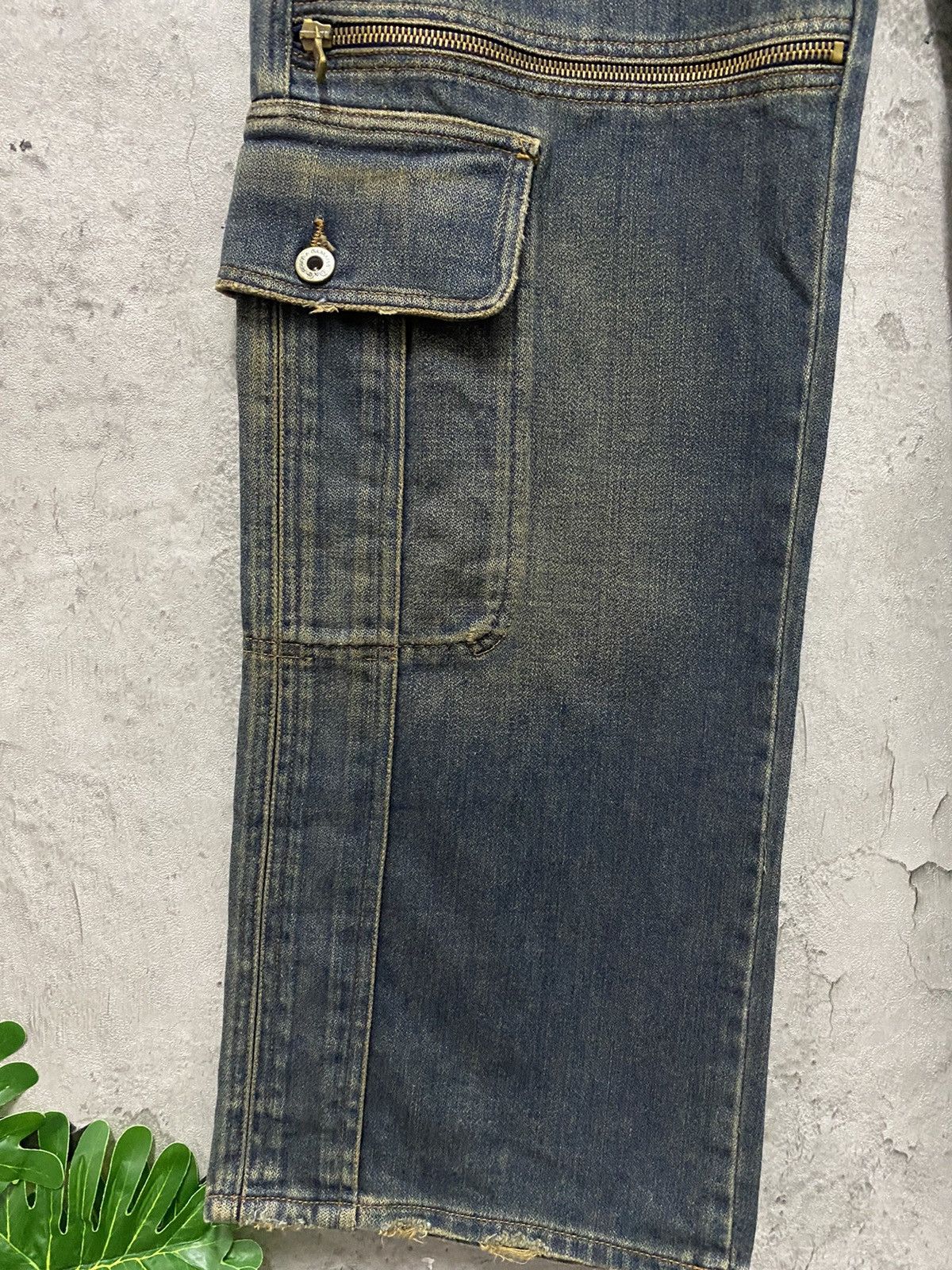 Dolce & Gabbana SS 2003 Dolce & Gabanna Reconstructed Cargo Zipper Denim Size US 32 / EU 48 - 10 Thumbnail