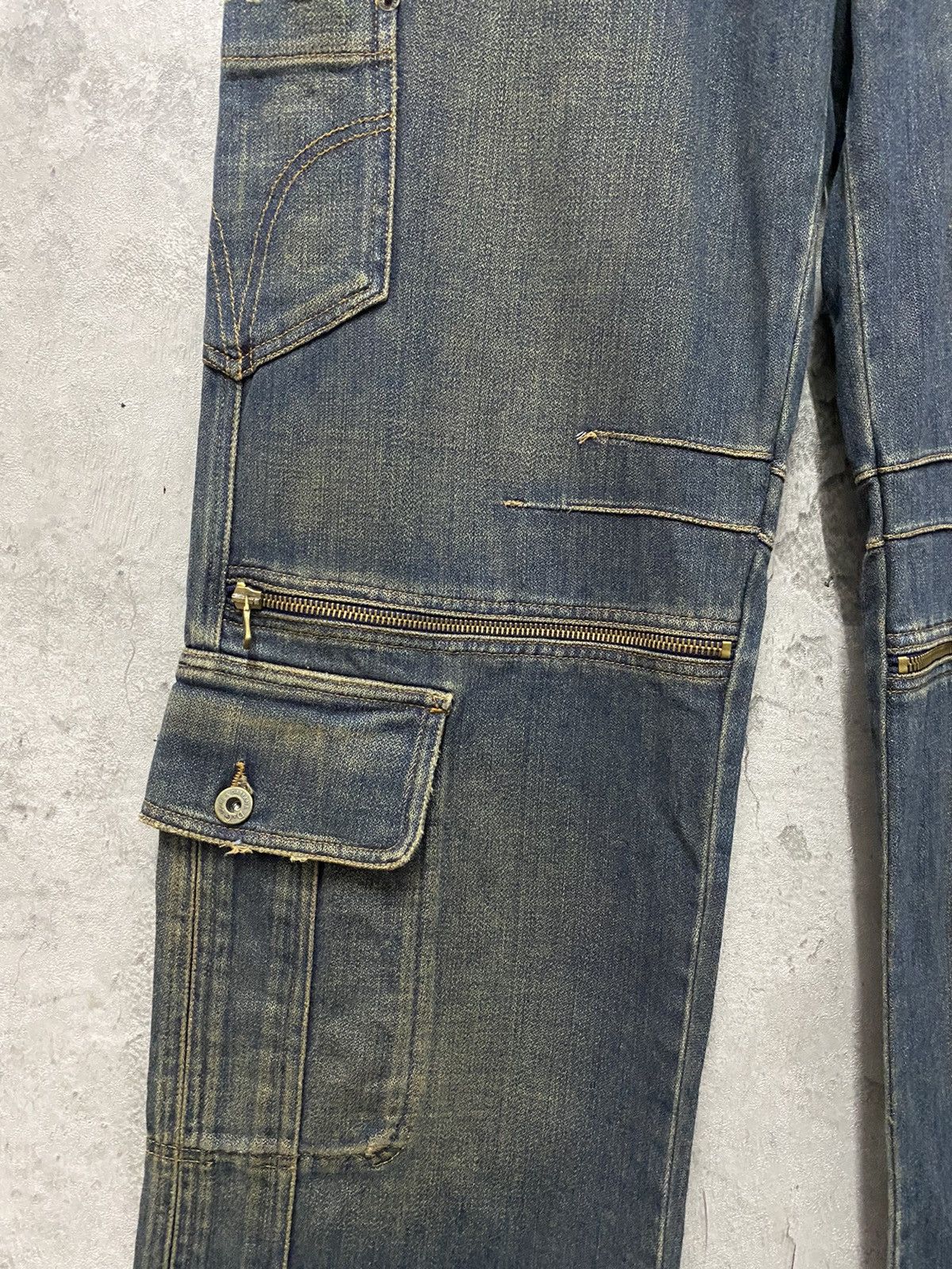 Dolce & Gabbana SS 2003 Dolce & Gabanna Reconstructed Cargo Zipper Denim Size US 32 / EU 48 - 9 Thumbnail