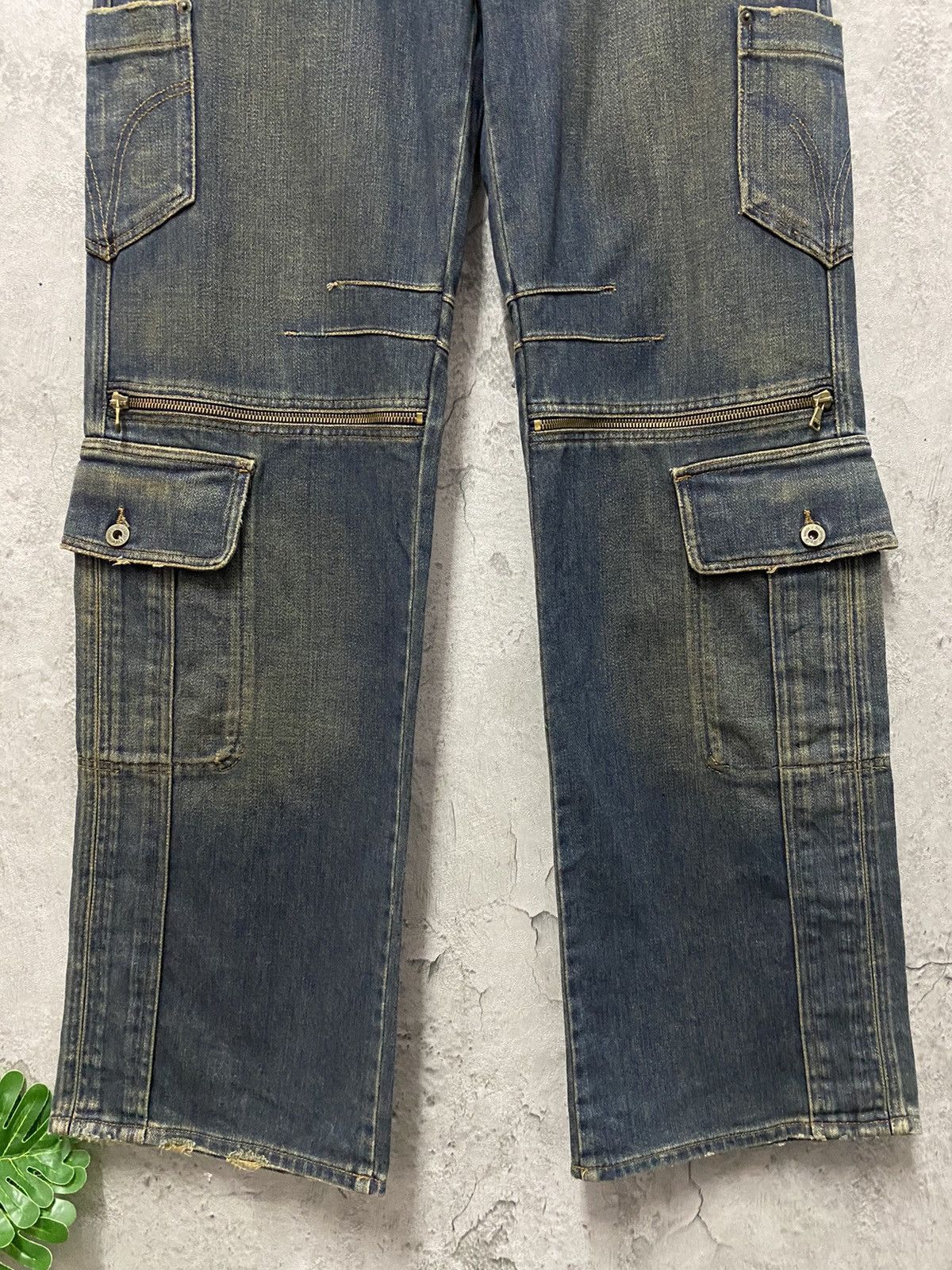Dolce & Gabbana SS 2003 Dolce & Gabanna Reconstructed Cargo Zipper Denim Size US 32 / EU 48 - 5 Thumbnail