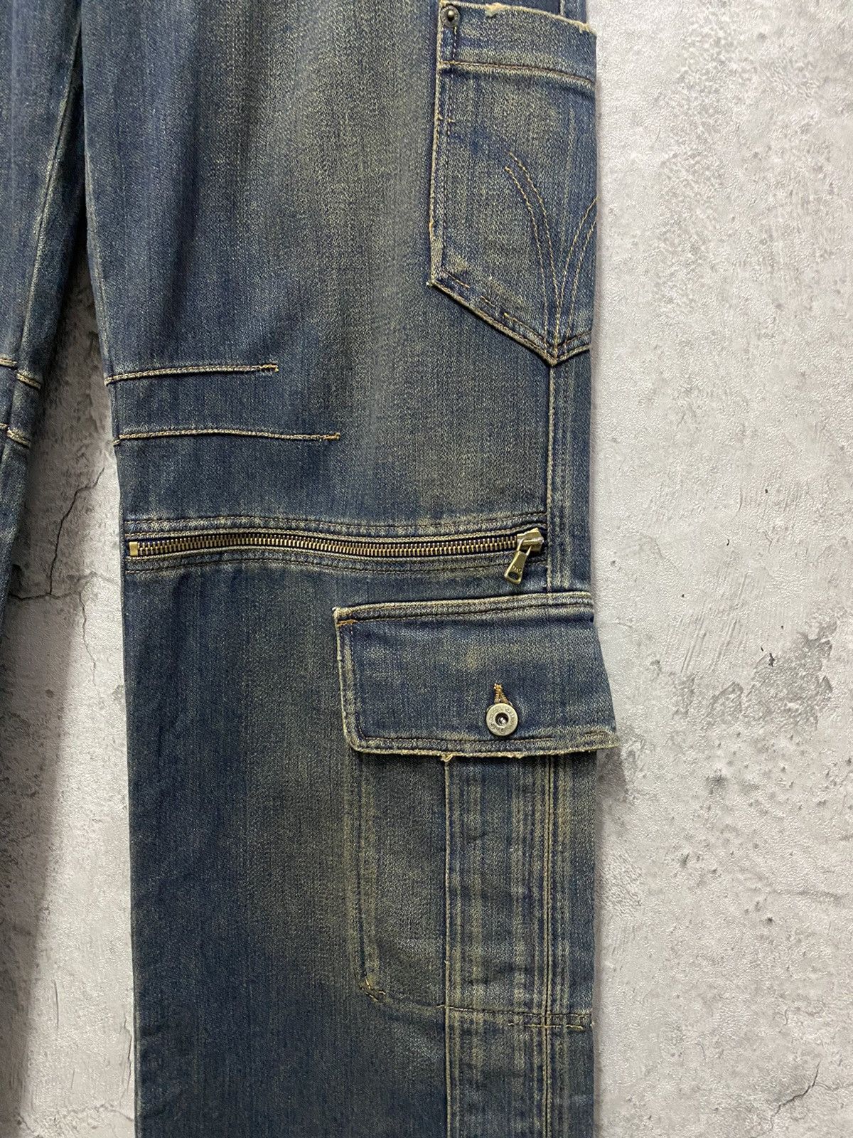 Dolce & Gabbana SS 2003 Dolce & Gabanna Reconstructed Cargo Zipper Denim Size US 32 / EU 48 - 8 Thumbnail