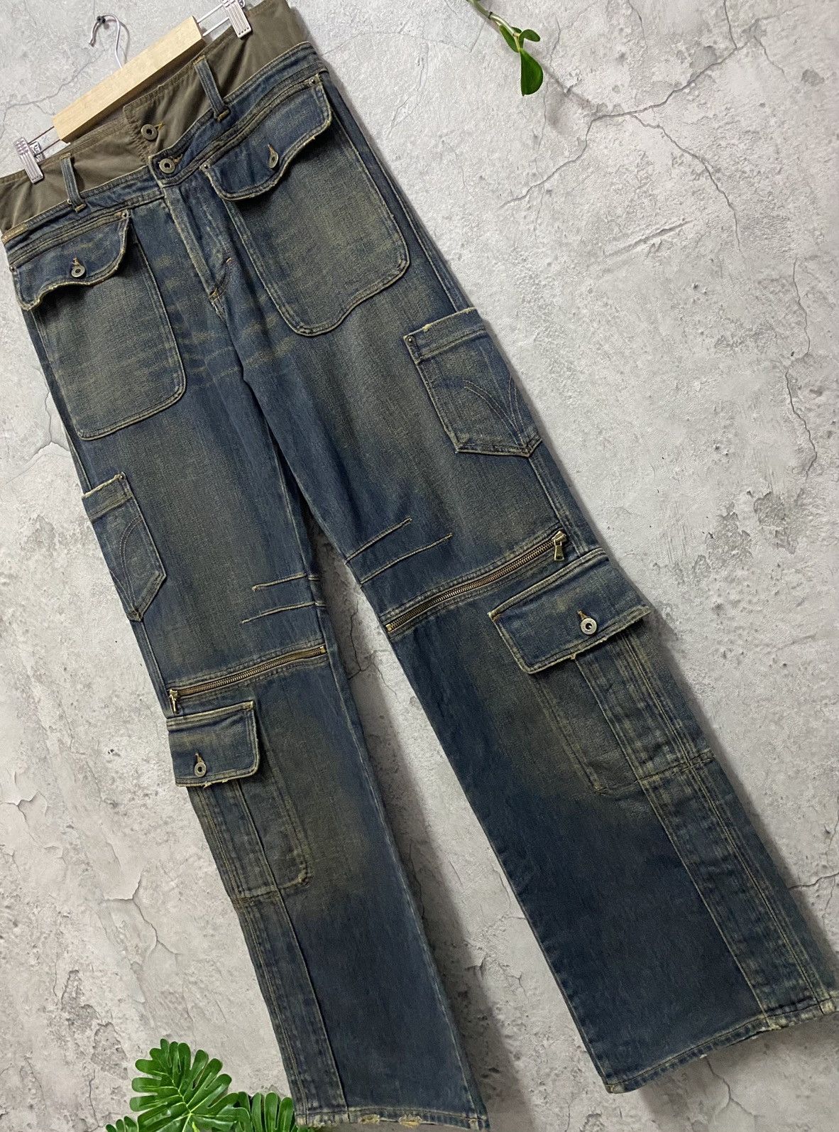 Dolce & Gabbana SS 2003 Dolce & Gabanna Reconstructed Cargo Zipper Denim Size US 32 / EU 48 - 3 Thumbnail