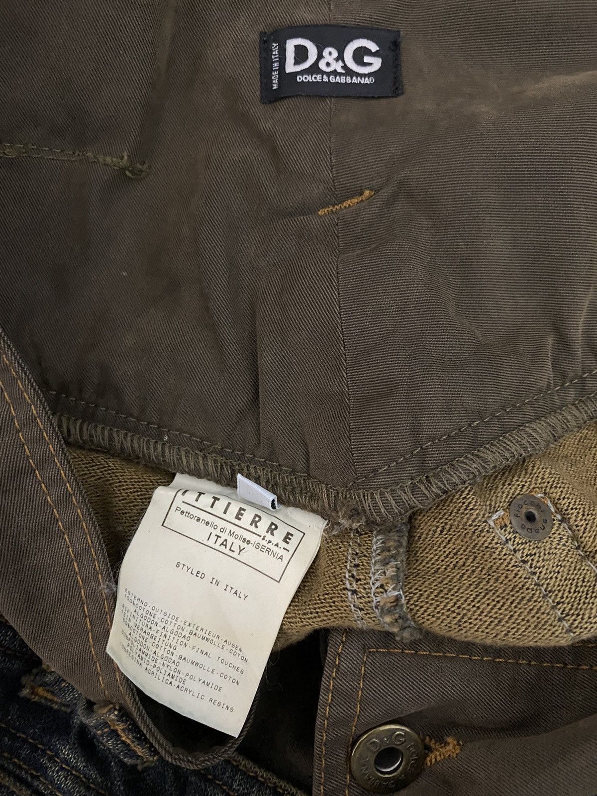 Dolce & Gabbana SS 2003 Dolce & Gabanna Reconstructed Cargo Zipper Denim Size US 32 / EU 48 - 21 Thumbnail