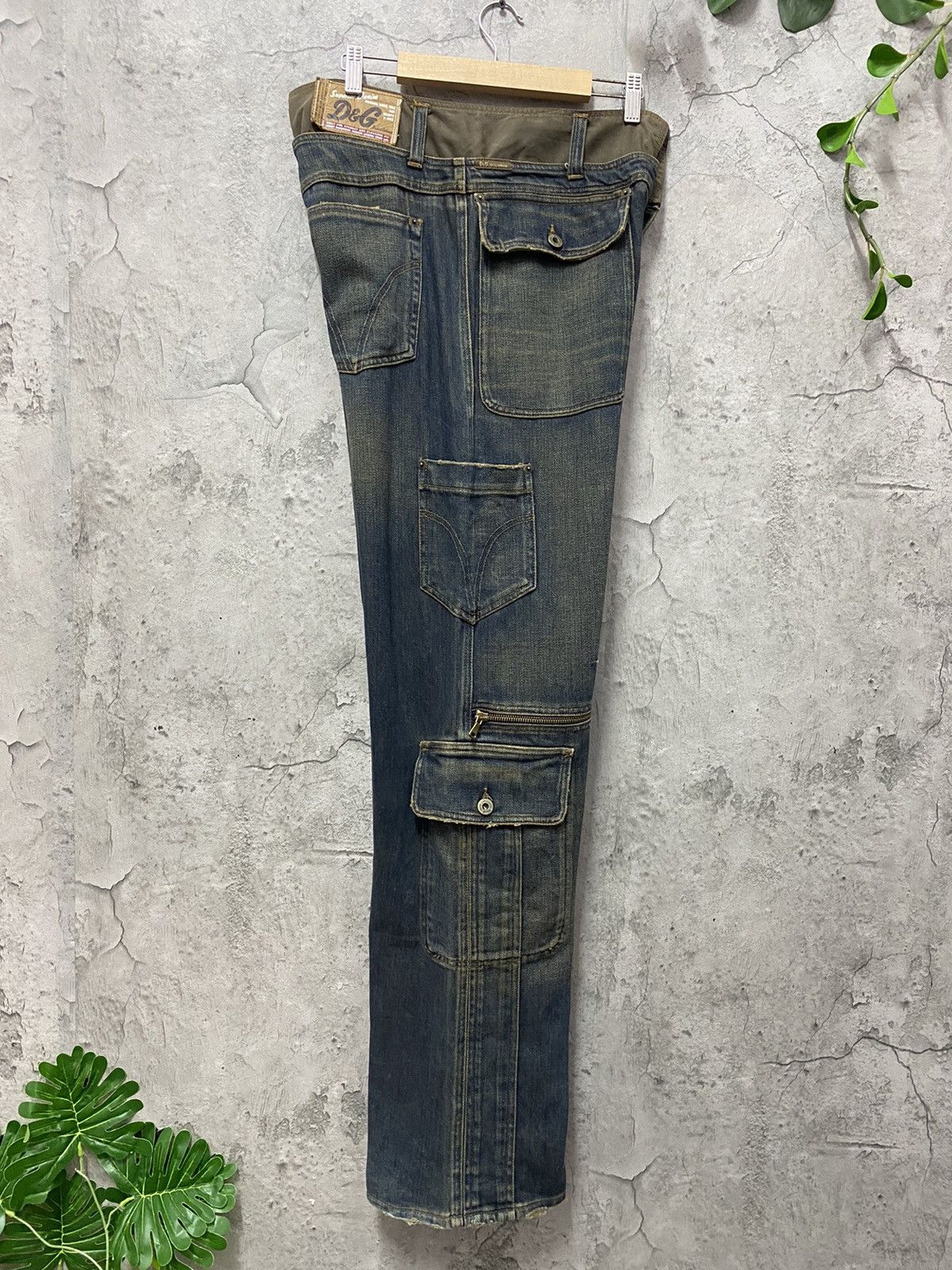 Dolce & Gabbana SS 2003 Dolce & Gabanna Reconstructed Cargo Zipper Denim Size US 32 / EU 48 - 12 Thumbnail