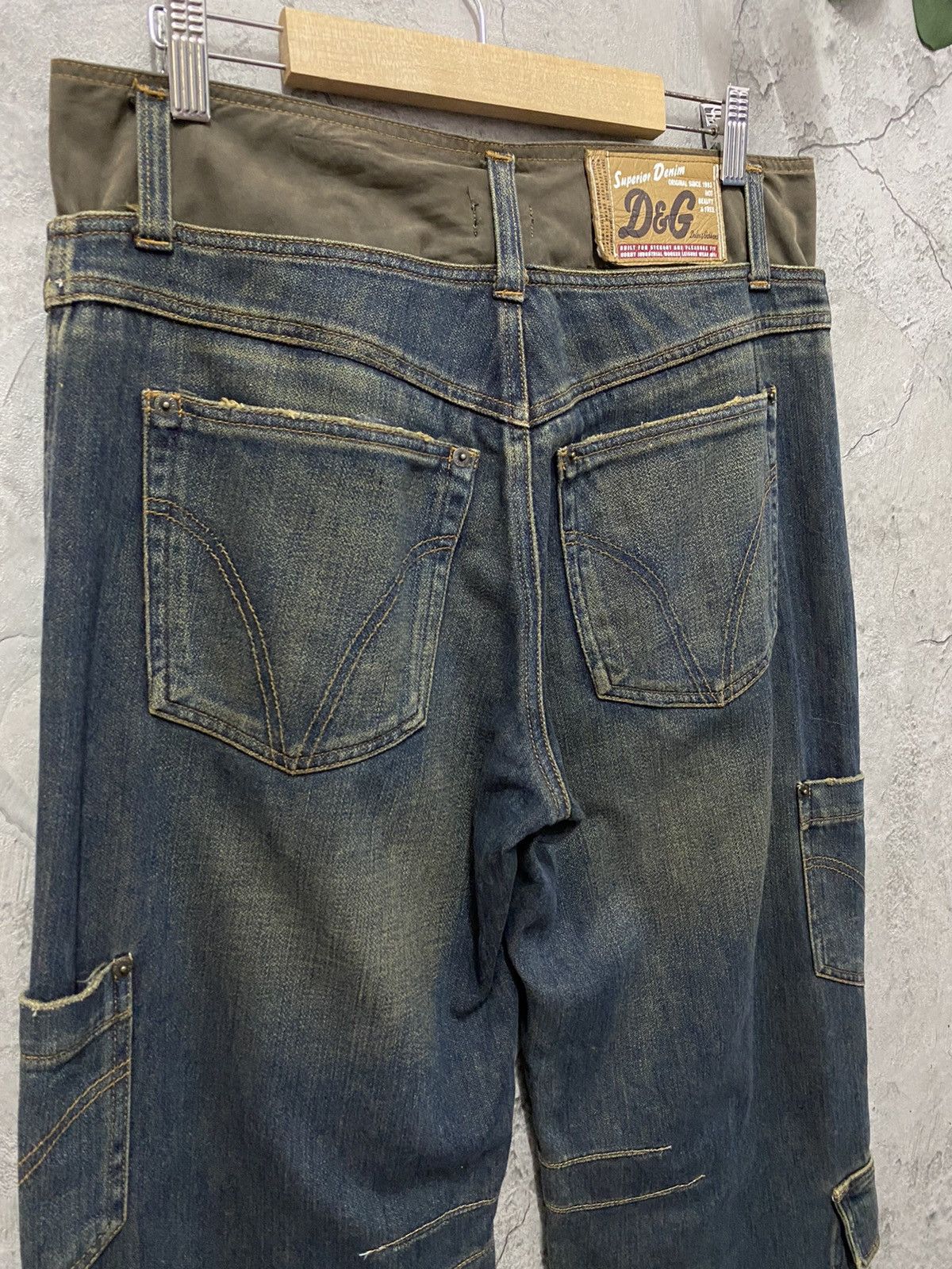 Dolce & Gabbana SS 2003 Dolce & Gabanna Reconstructed Cargo Zipper Denim Size US 32 / EU 48 - 18 Thumbnail