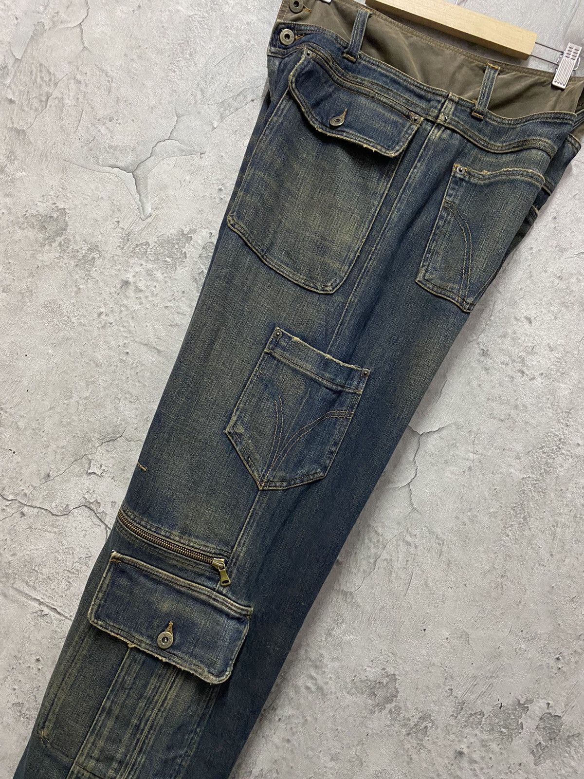Dolce & Gabbana SS 2003 Dolce & Gabanna Reconstructed Cargo Zipper Denim Size US 32 / EU 48 - 14 Thumbnail