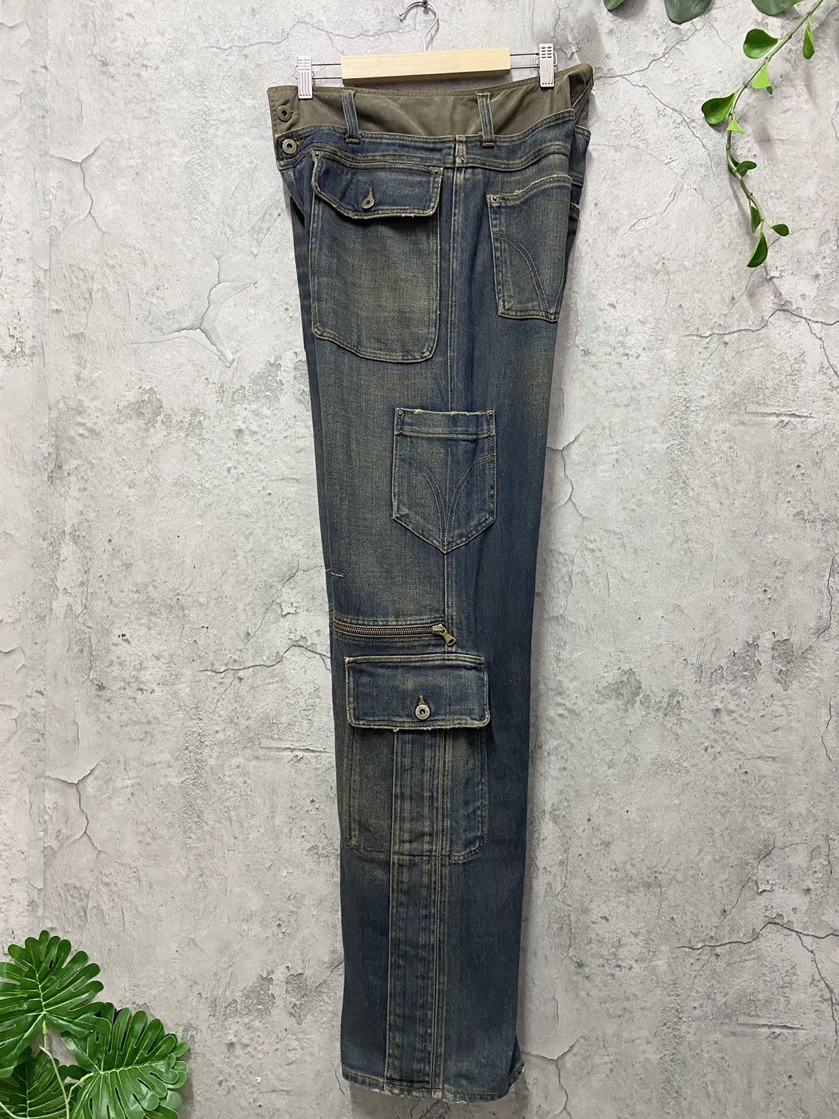 Dolce & Gabbana SS 2003 Dolce & Gabanna Reconstructed Cargo Zipper Denim Size US 32 / EU 48 - 13 Thumbnail