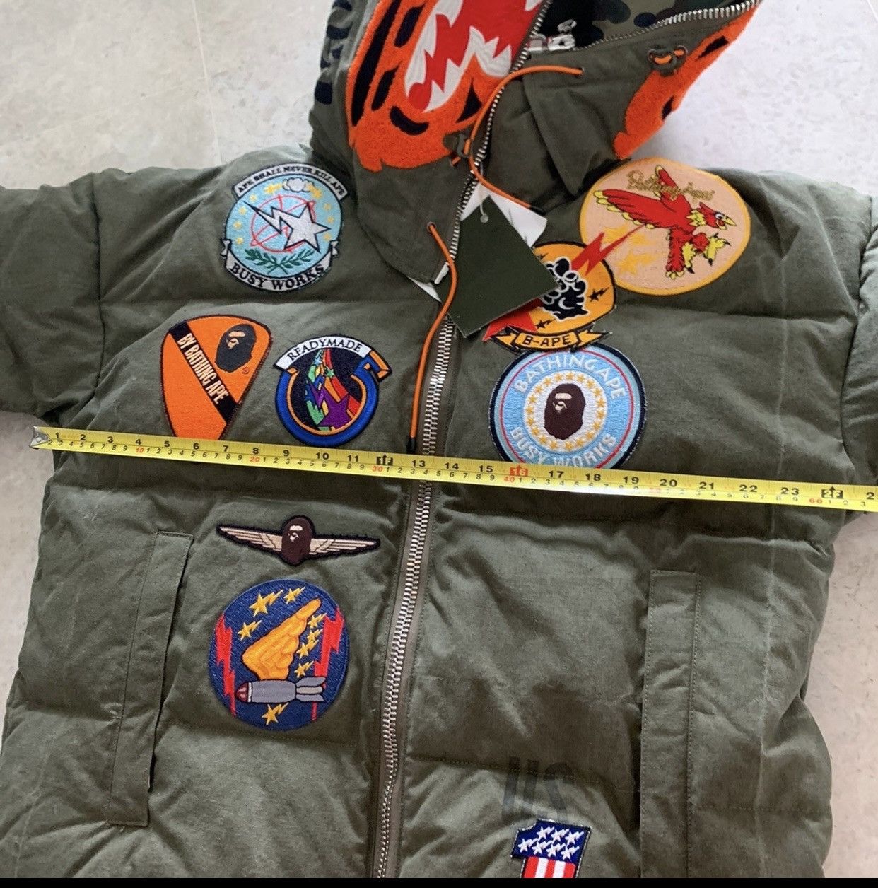 Bape × READYMADE Bape x Readymade oversize Tiger Hoodie Down Jacket Size US XXL / EU 58 / 5 - 10 Thumbnail