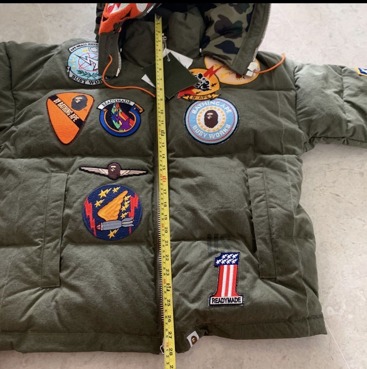 Bape × READYMADE Bape x Readymade oversize Tiger Hoodie Down Jacket Size US XXL / EU 58 / 5 - 11 Thumbnail