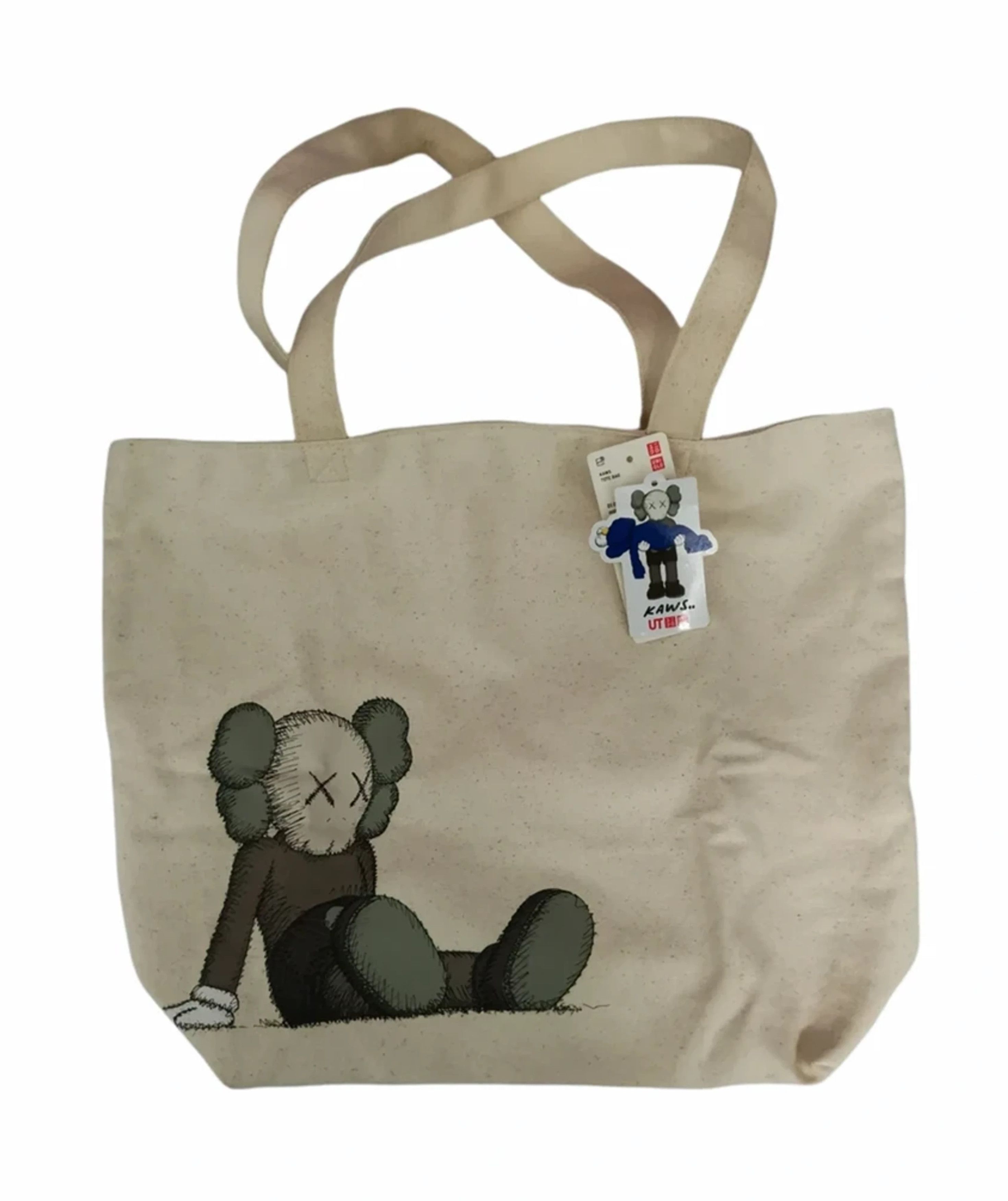 image of Kaws Tote Bag White Deadstock Japan Designer Original Fake in Offwhite, Men's