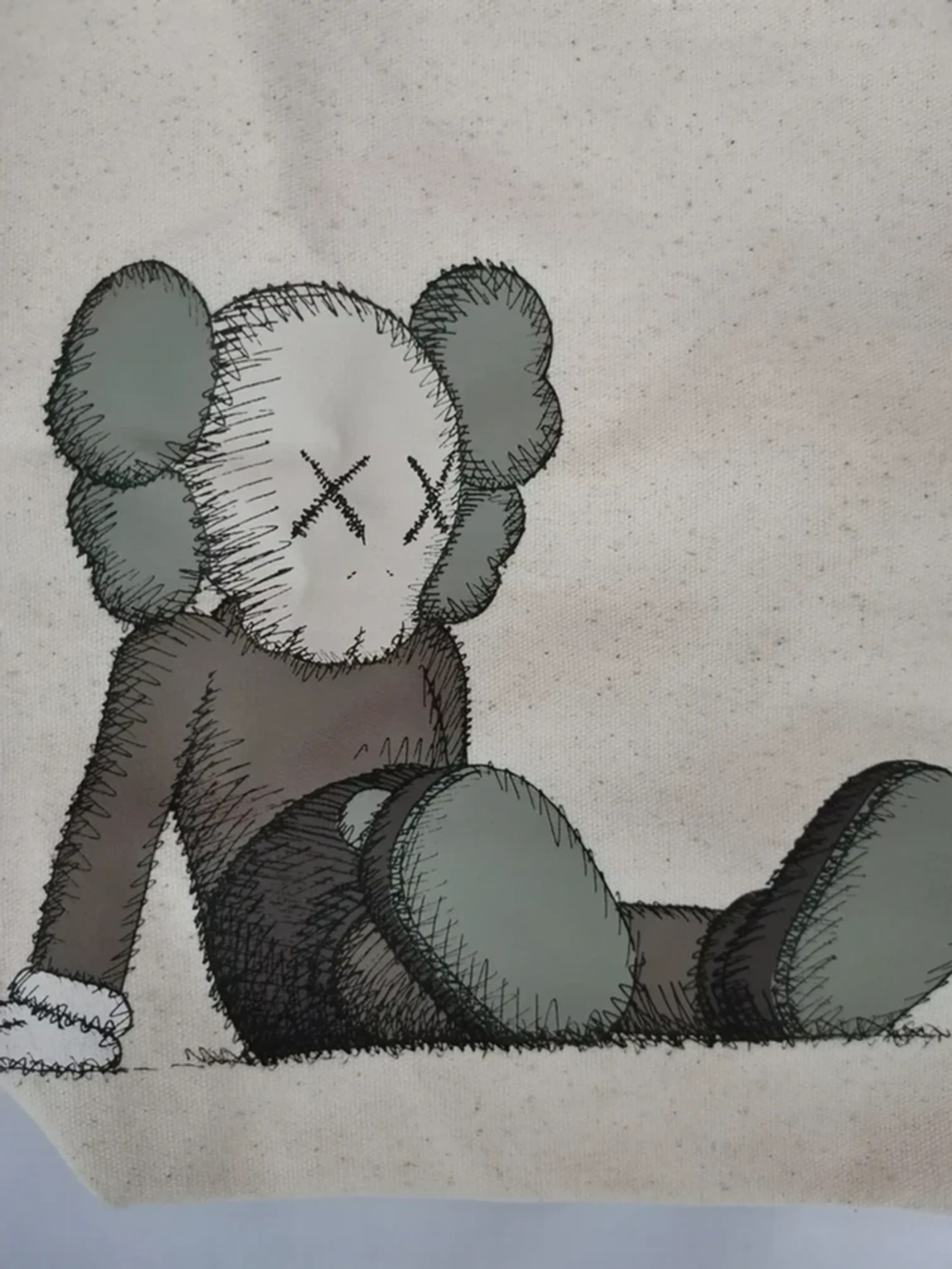 Kaws Kaws Tote Bag White Deadstock Japan Designer Original Fake Size ONE SIZE - 2 Thumbnail