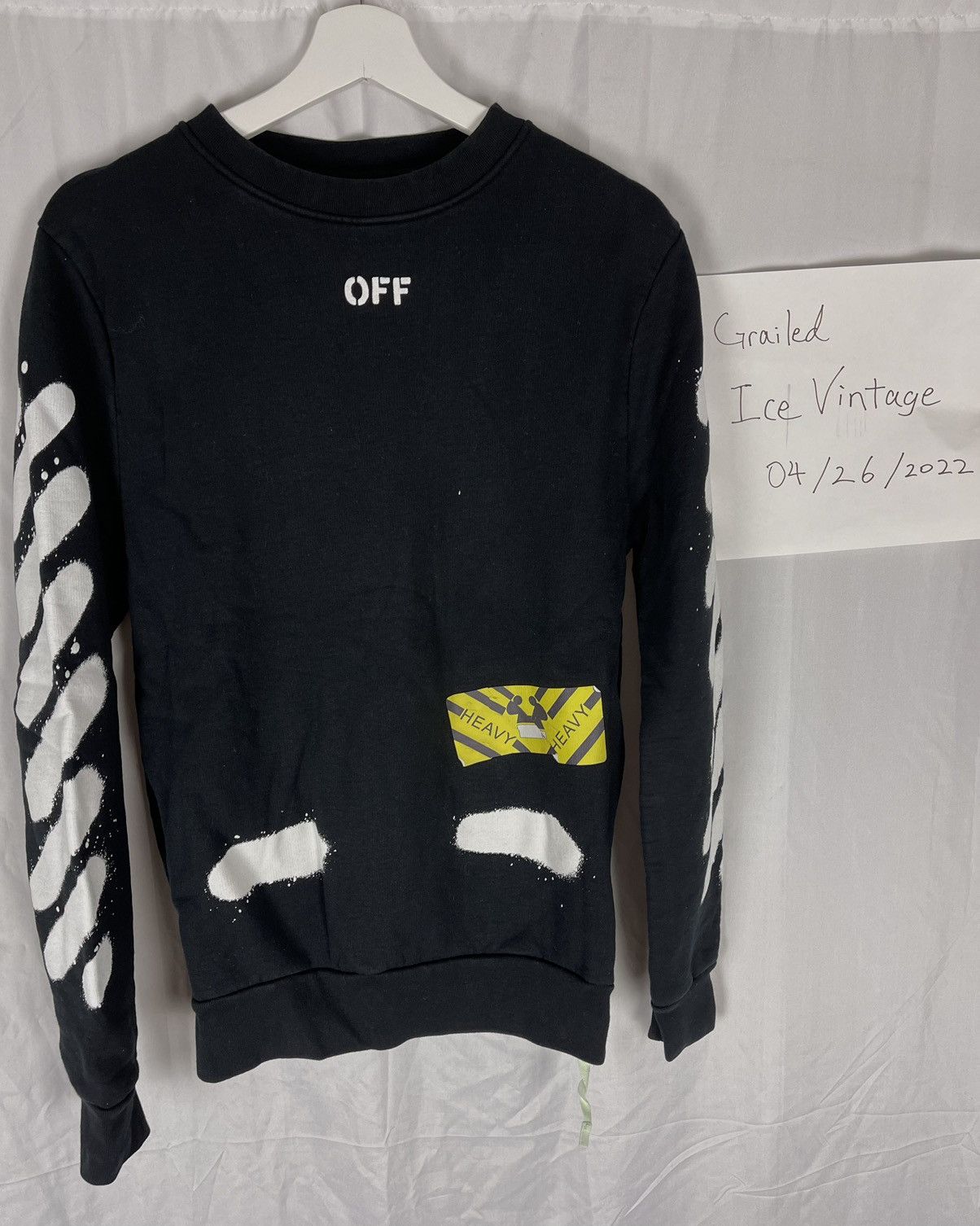Off-White off white spray logo printed sweater Size US XS / EU 42 / 0 - 11 Thumbnail