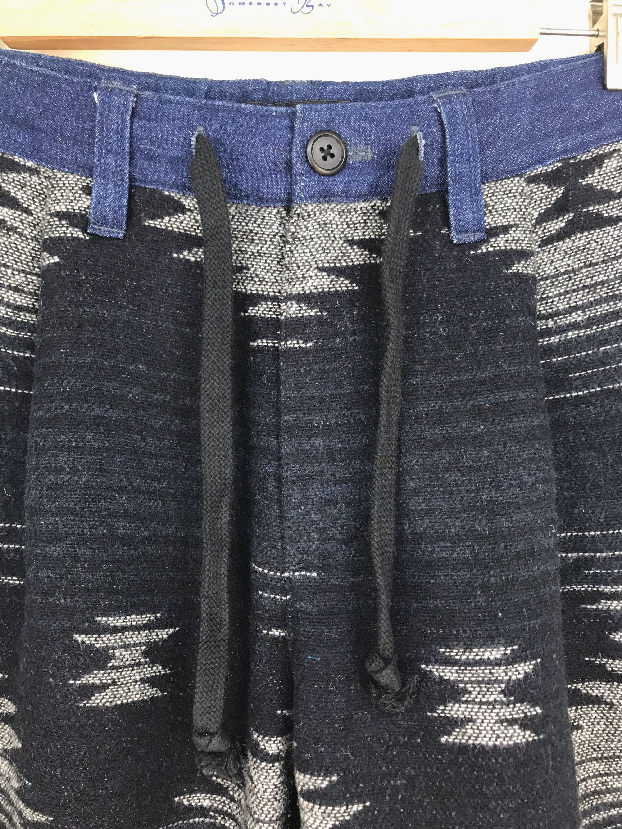 Freewheelers ROSEBUD COUPLES Navajo Aztec Tribal Drawstring Hybrid Pants Size US 30 / EU 46 - 2 Thumbnail