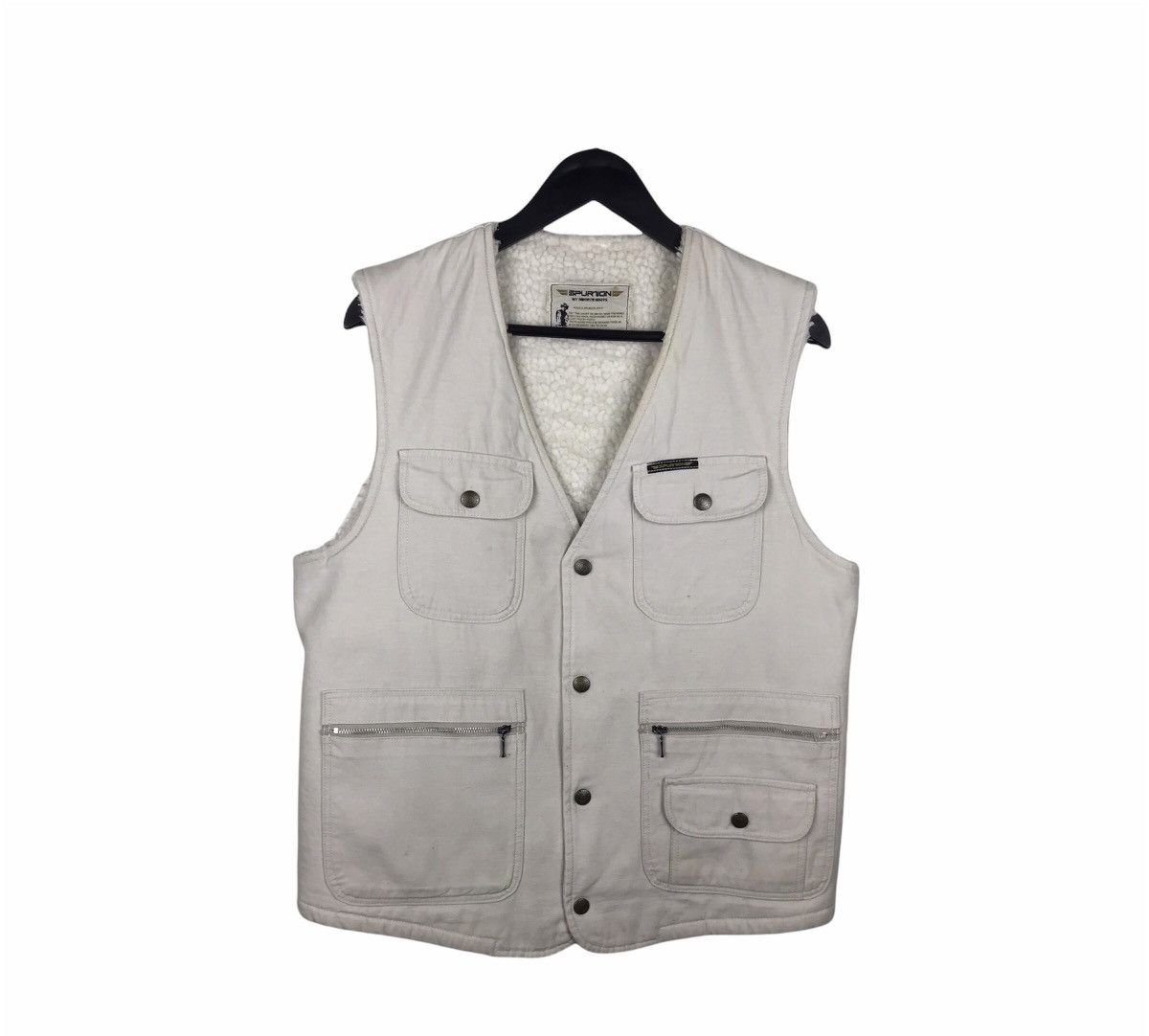 Vintage Vintage Spurtion Sherpa Vest Jacket Grailed