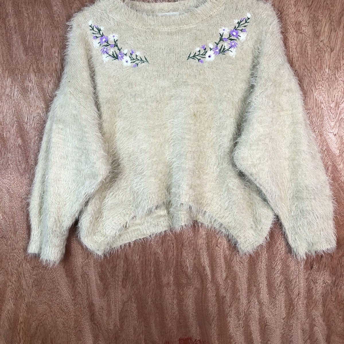 Homespun Knitwear Earth Music&Econology Shag Fur Mohair Knitwear #6668 Size M / US 6-8 / IT 42-44 - 3 Thumbnail