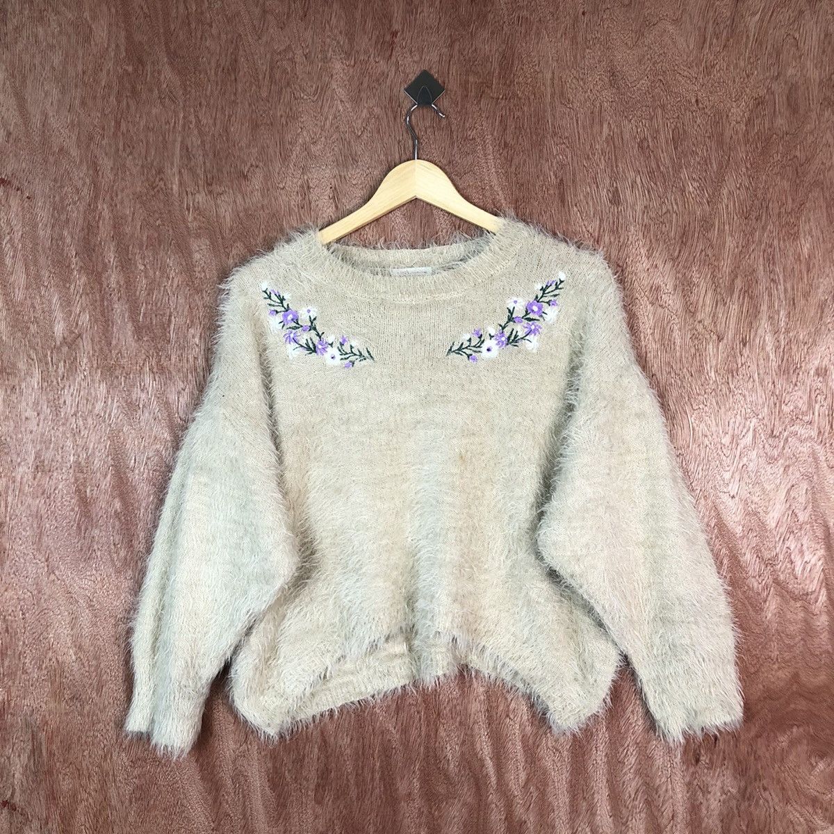 Homespun Knitwear Earth Music&Econology Shag Fur Mohair Knitwear #6668 Size M / US 6-8 / IT 42-44 - 1 Thumbnail